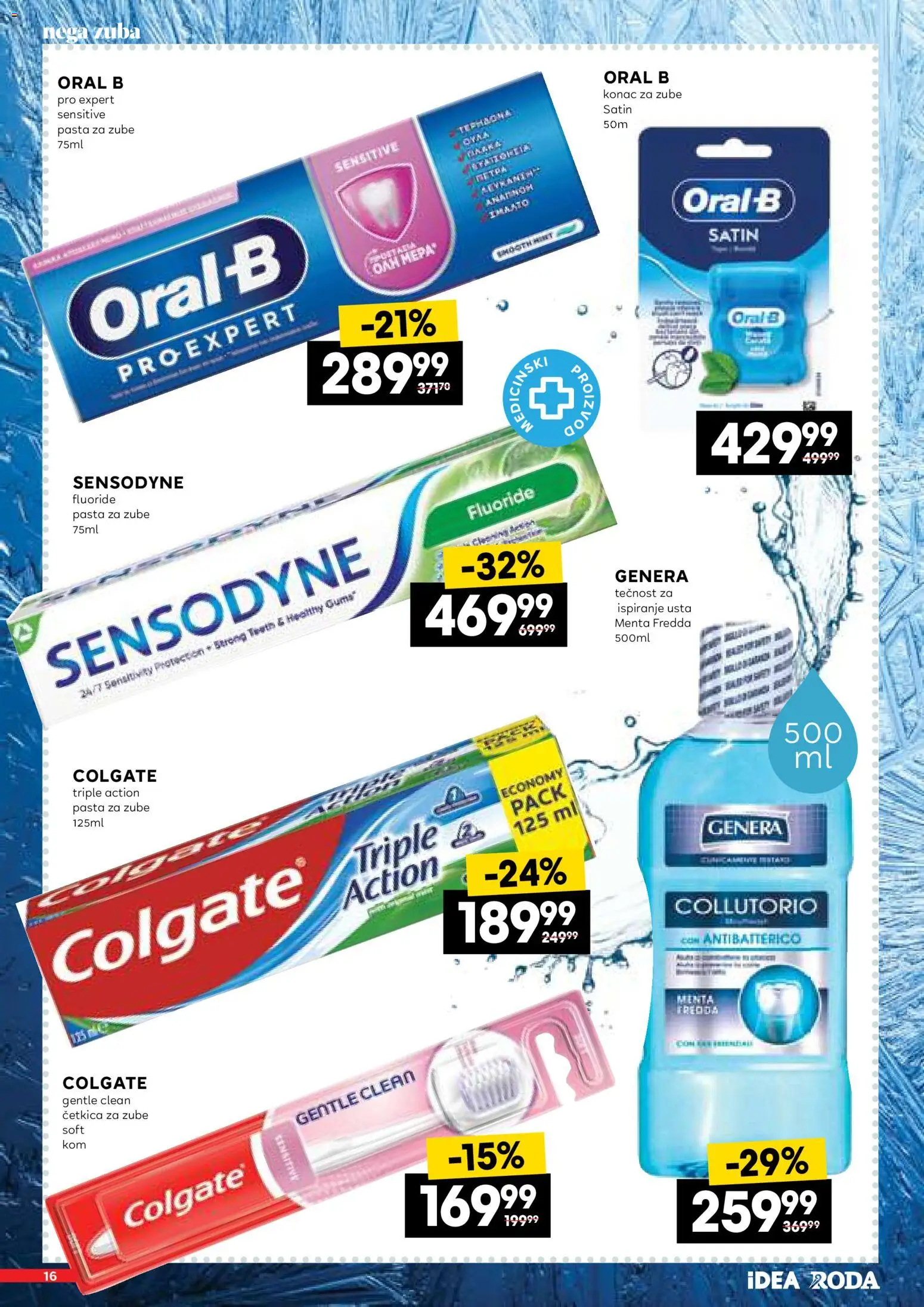 Roda katalog - važi od 14.05.2026 | Strana: 16 | Proizvode: Colgate, Pasta za zube, Četkica za zube