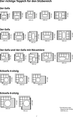 Ikea Teppich ab 10.07.2025 gültig | Seite: 7 | Produkte: Ecksofa, Teppich