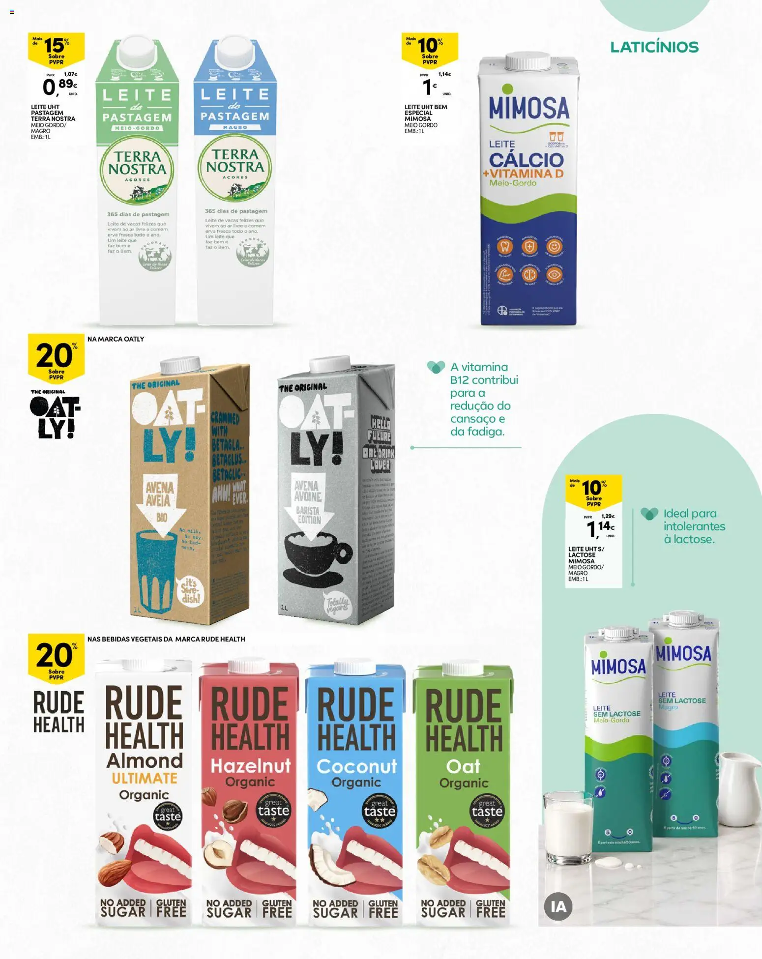 Continente folheto Madeira │ válido de 20/10/2026 | Página: 19 | Produtos: Aveia, Bebidas, Laticínios, Cálcio