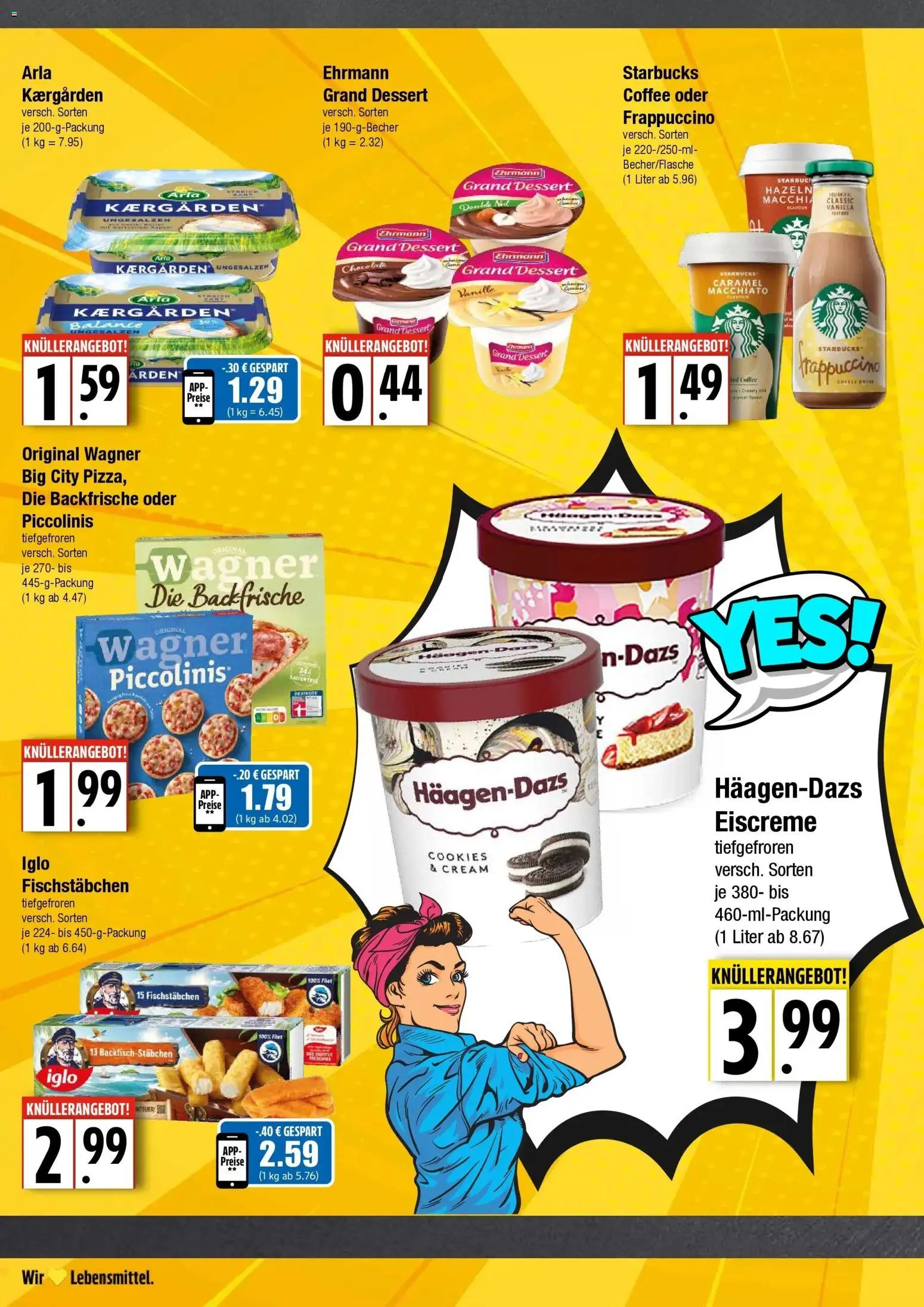 Edeka Prospekt Hamburg (ab 10.08.2026) » Angebote Online | Seite: 6 | Produkte: Ehrmann grand dessert, Iglo, Starbucks, Eiscreme