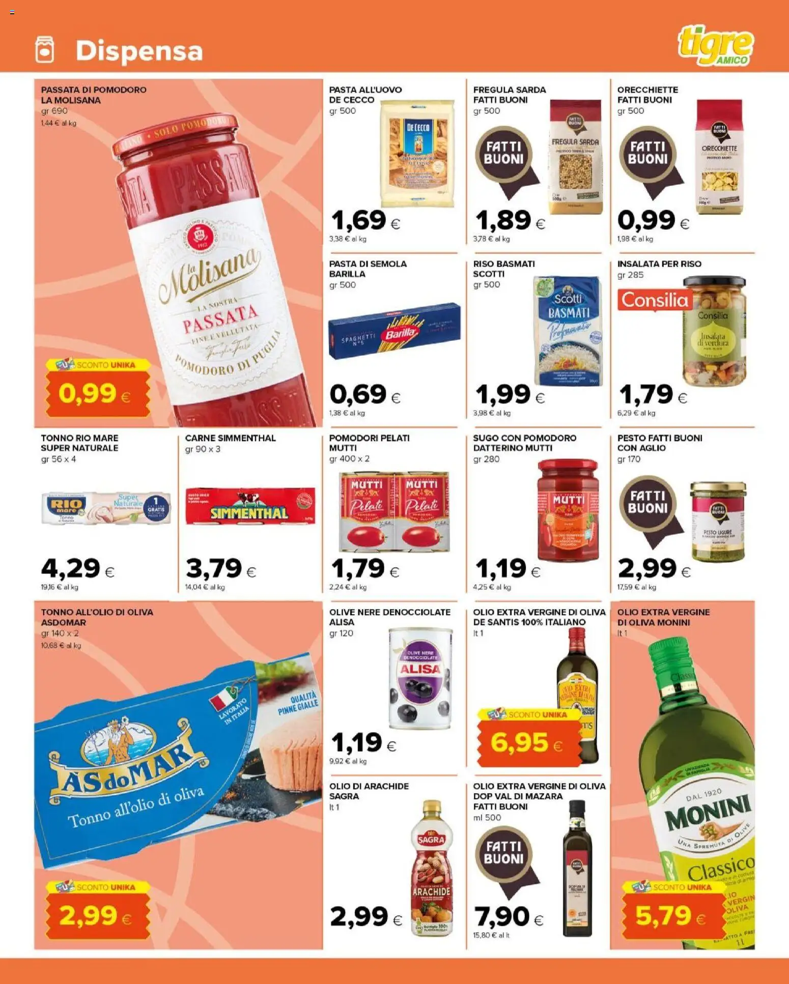 Volantino Tigre del 17.06.2026 | Pagina: 7 | Prodotti: Riso Basmati, Aglio, Pinne, Orecchiette