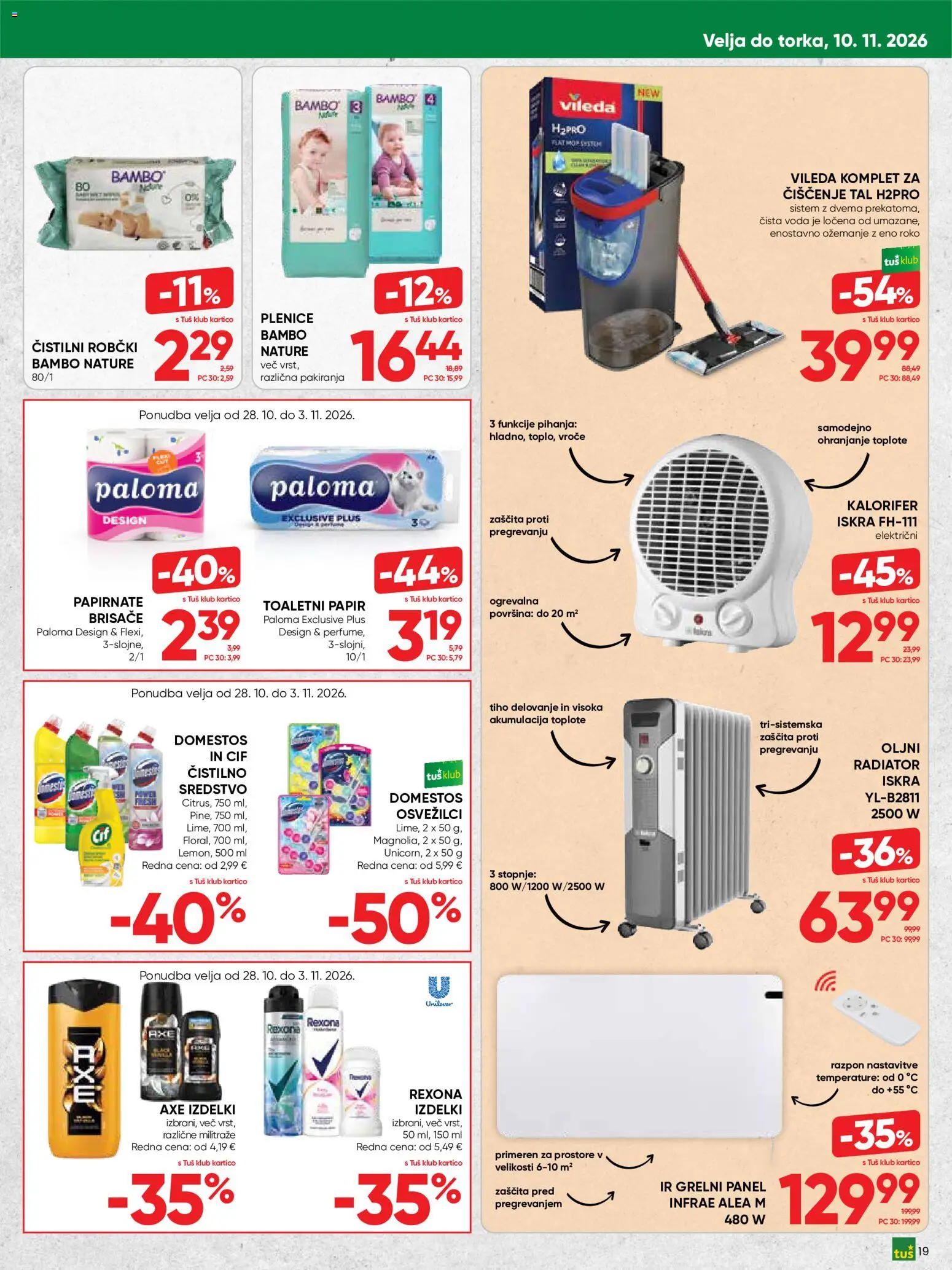Novi Tuš katalog ponudbe – veljaven od 28.10.2026 | Stran: 19