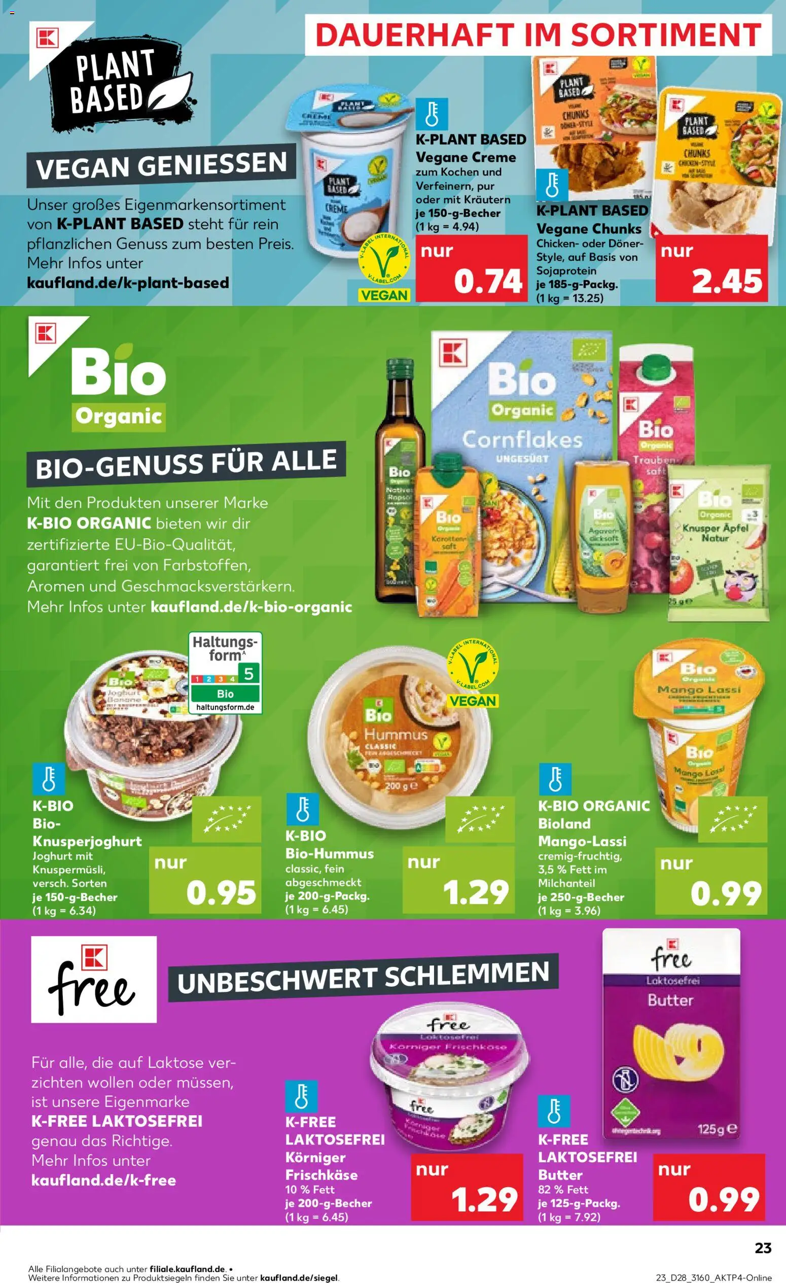 Kaufland Prospekt – gültig ab 09.07.2026 | Seite: 23 | Produkte: Butter, Joghurt, Äpfel, Frischkase