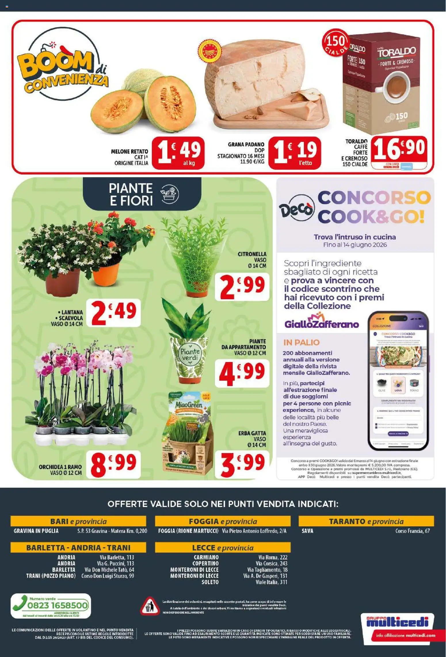 Volantino Decò del 29.05.2026 | Pagina: 20 | Prodotti: Caffè, Citronella, Grana Padano, Vaso
