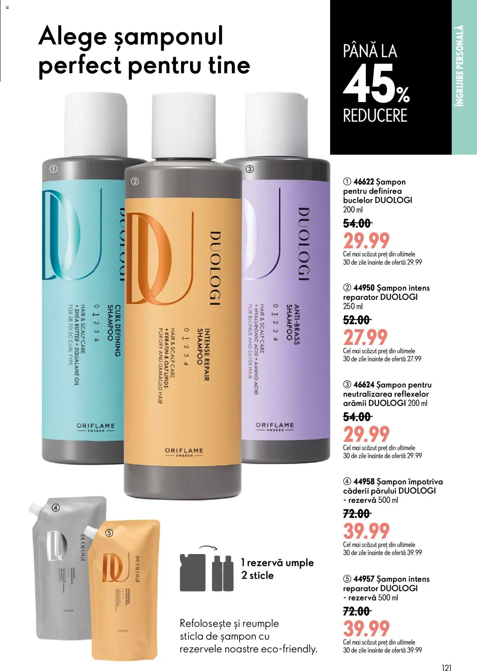 Noul catalog Oriflame – valabil de la 08.07.2026 | Pagină: 121 | Produse: Șampon