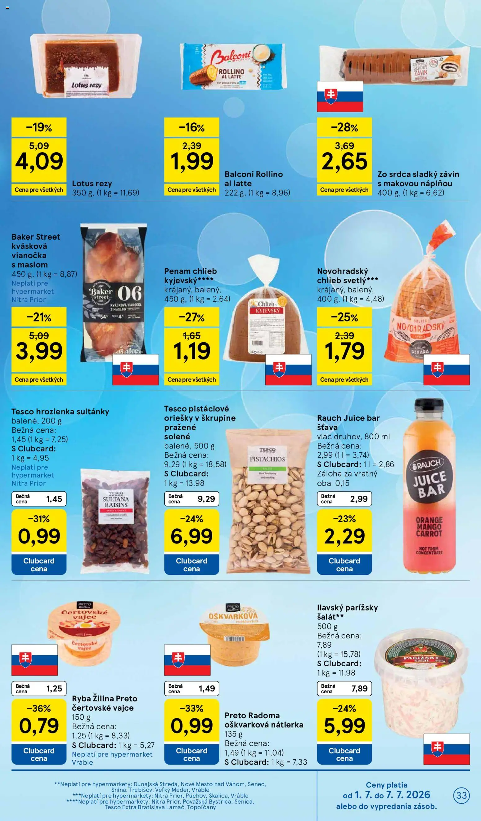 Nové Tesco akcie – leták je platný od 01.07.2026 | Strana: 33