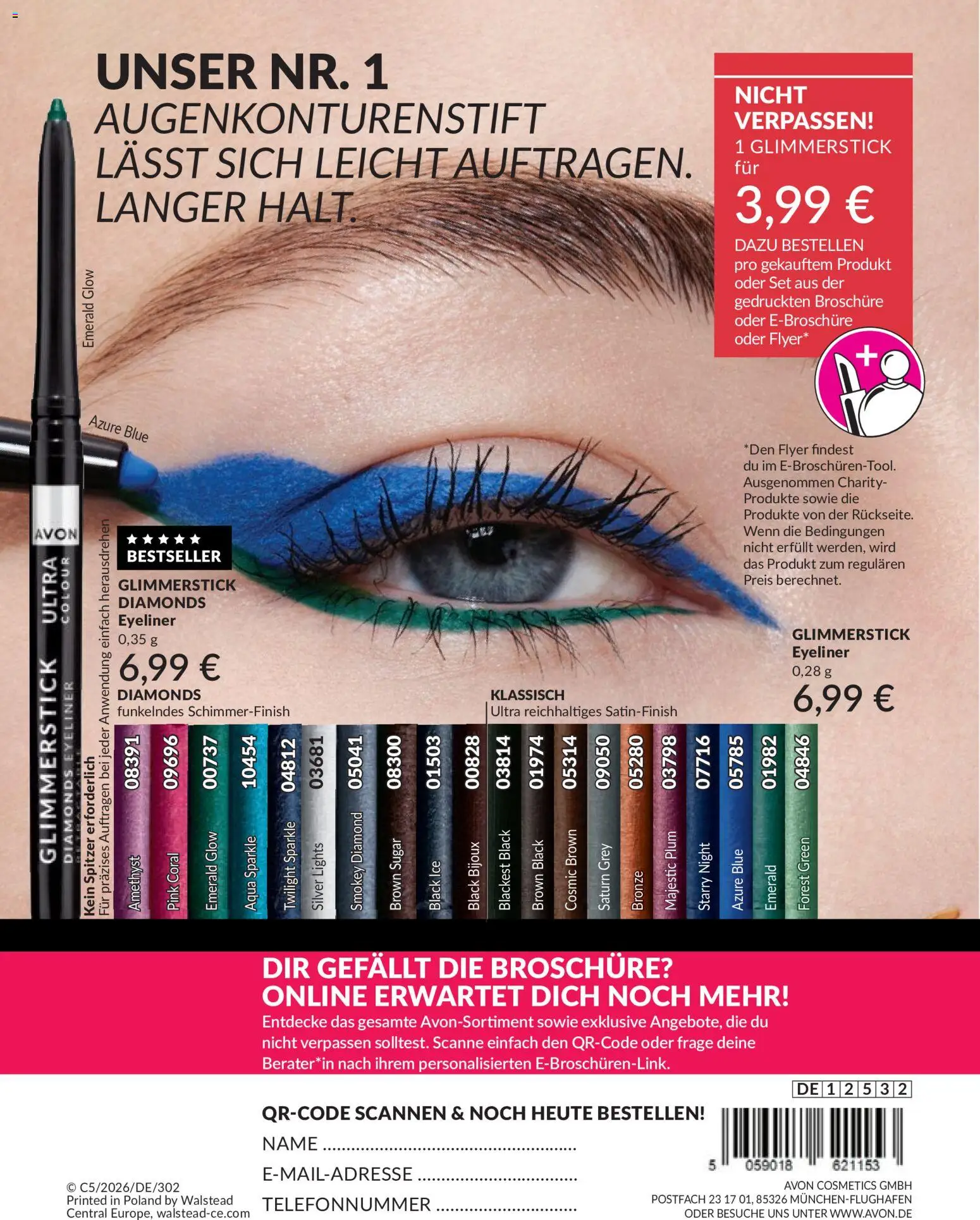 AVON Katalog Mai 2026 – gültig ab 01.05.2026 | Seite: 205 | Produkte: Coral, Eyeliner
