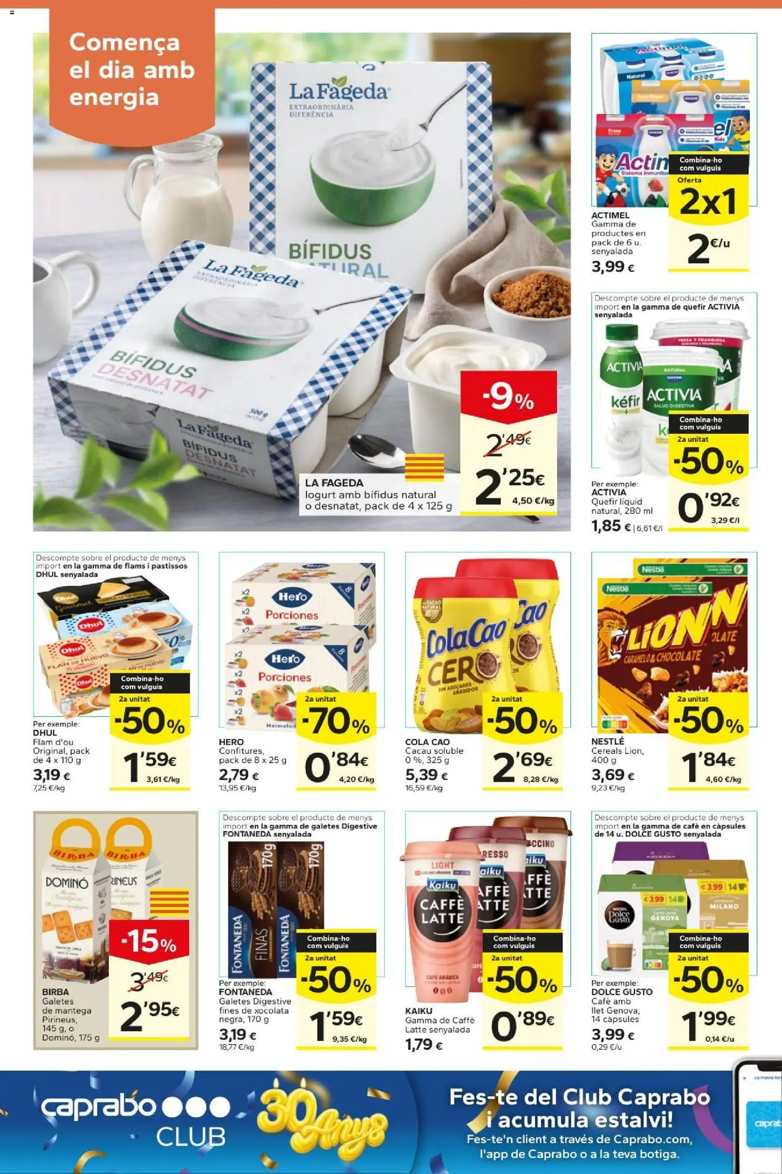 Caprabo folleto │ válido desde el 13/08/2026 | Página: 12 | Productos: Kéfir, Café, Chocolate