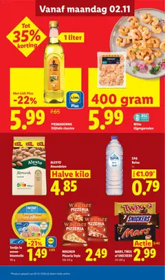 Tonijn in zonnebloemolie, Tonijn/Thon in zonnebloemolie/à l'huile de tournesol Skipjack Tonijn/Bonite à ventre rayé - Voorbeeld van een folder van Lidl, geldig van 02-11-2026 | Pagina: 11