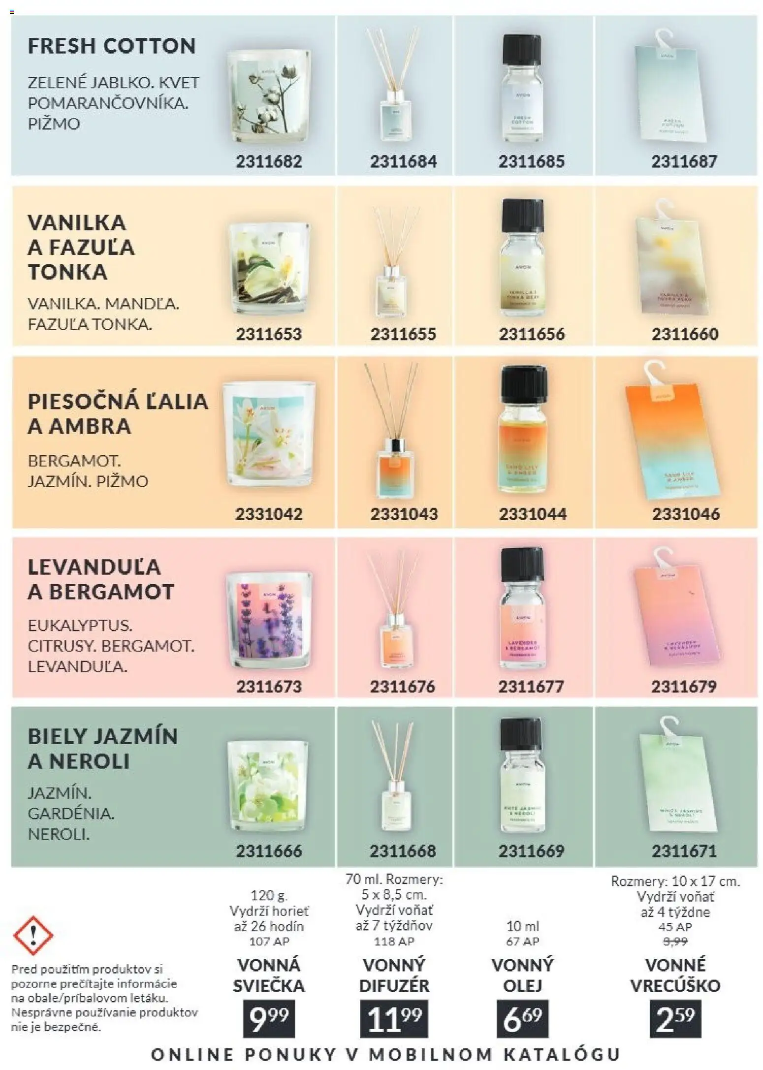 Nové Avon akcie – leták je platný od 01.08.2026 | Strana: 201 | Produkty: Difúzer, Olej, Fazuľa