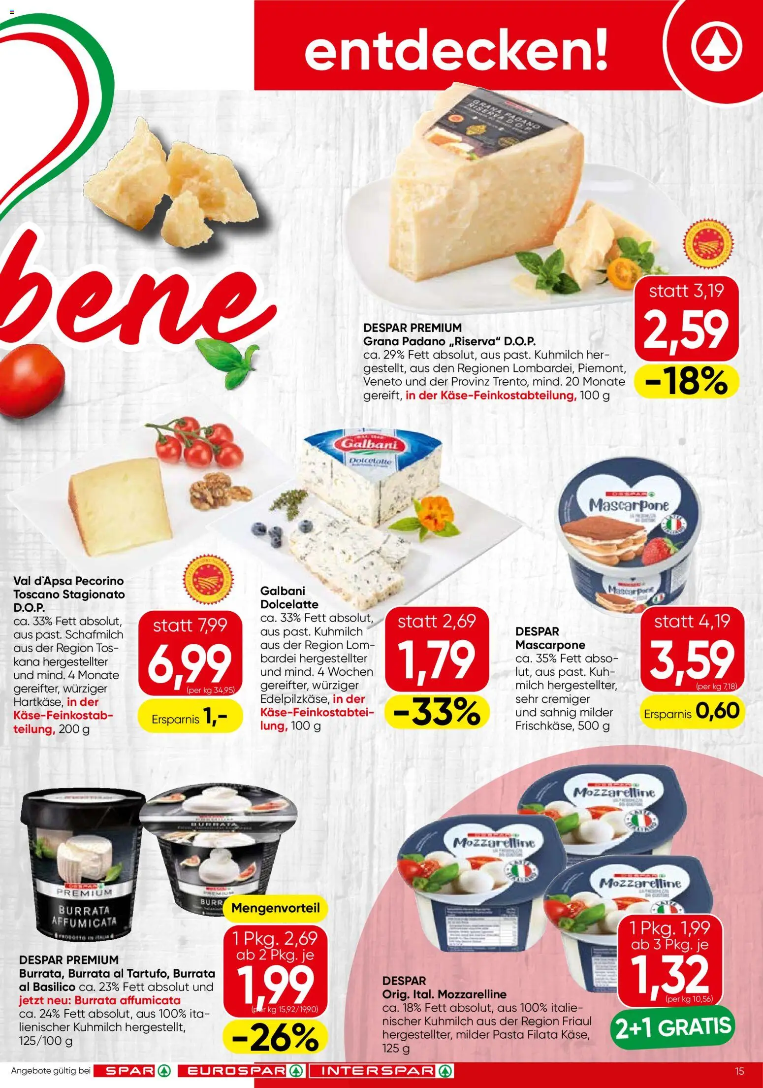 Spar Flugblatt - Niederösterreich gültig ab 01.07.2026 | Seite: 15