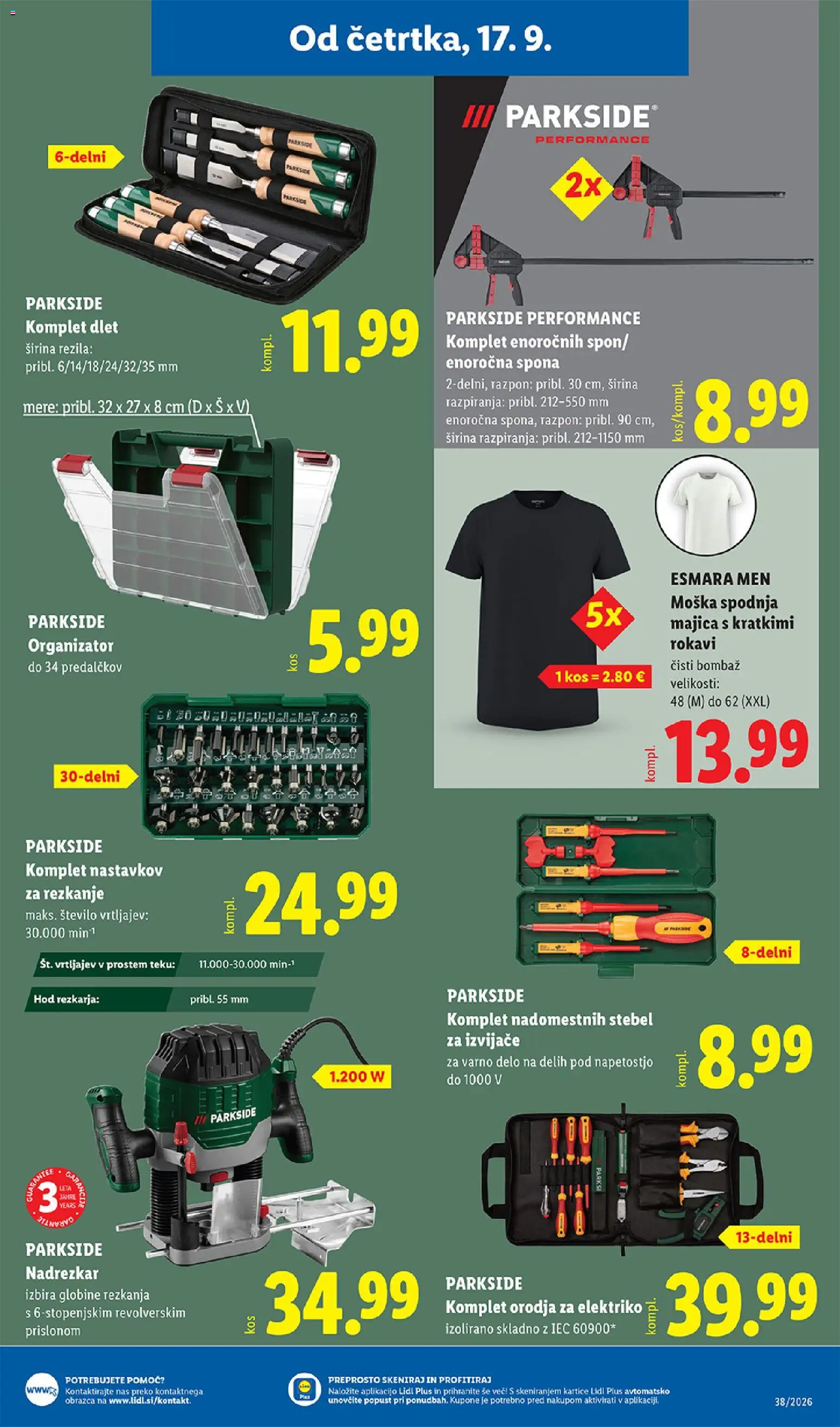 Novi Lidl katalog ponudbe – veljaven od 17.09.2026 | Stran: 27 | Izdelki: Kos, Majica