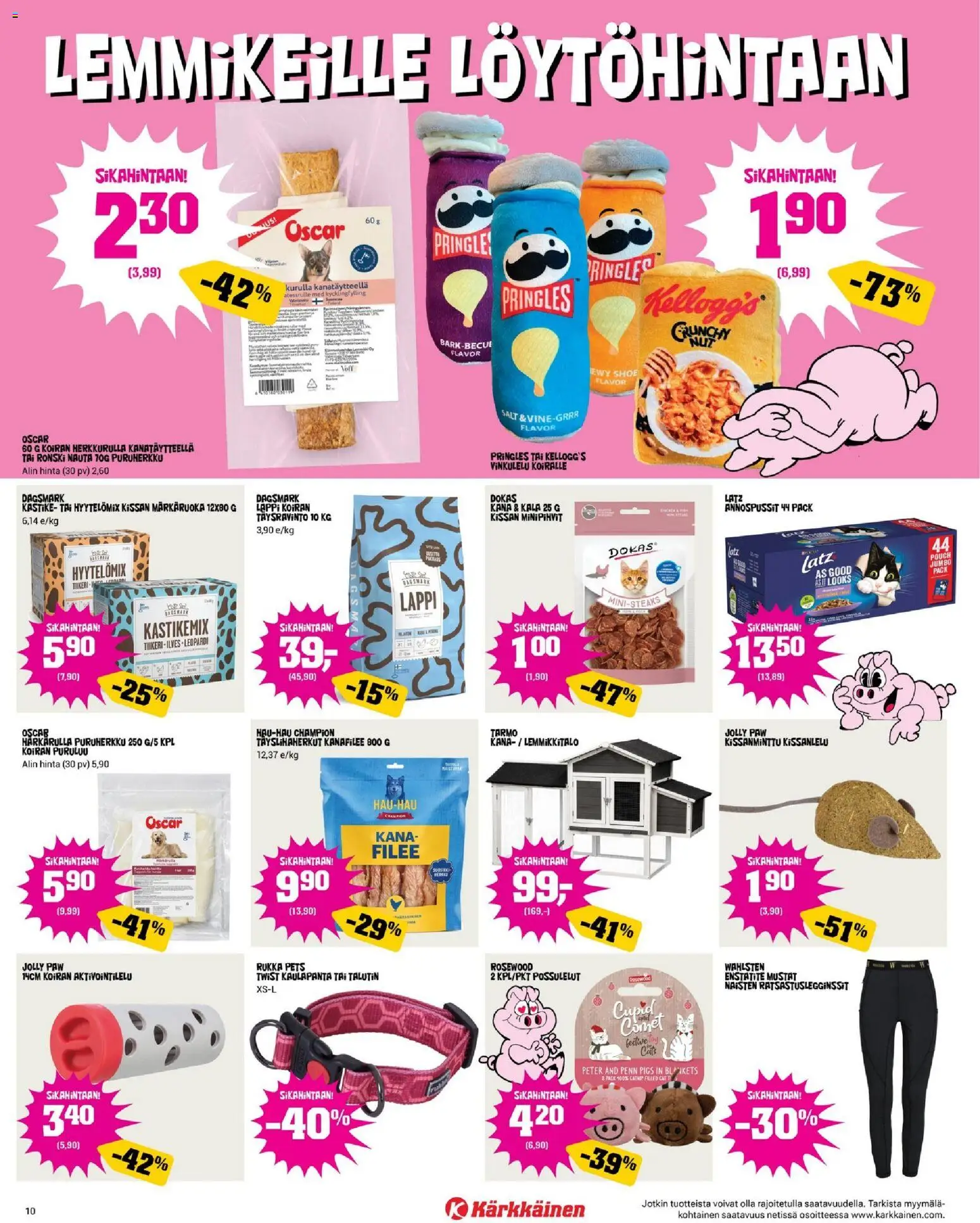 Kärkkäinen tarjoukset – voimassa 08.04.2026 alkaen | Sivu: 10 | Tuotteet: Kana, Kanafilee, Kala