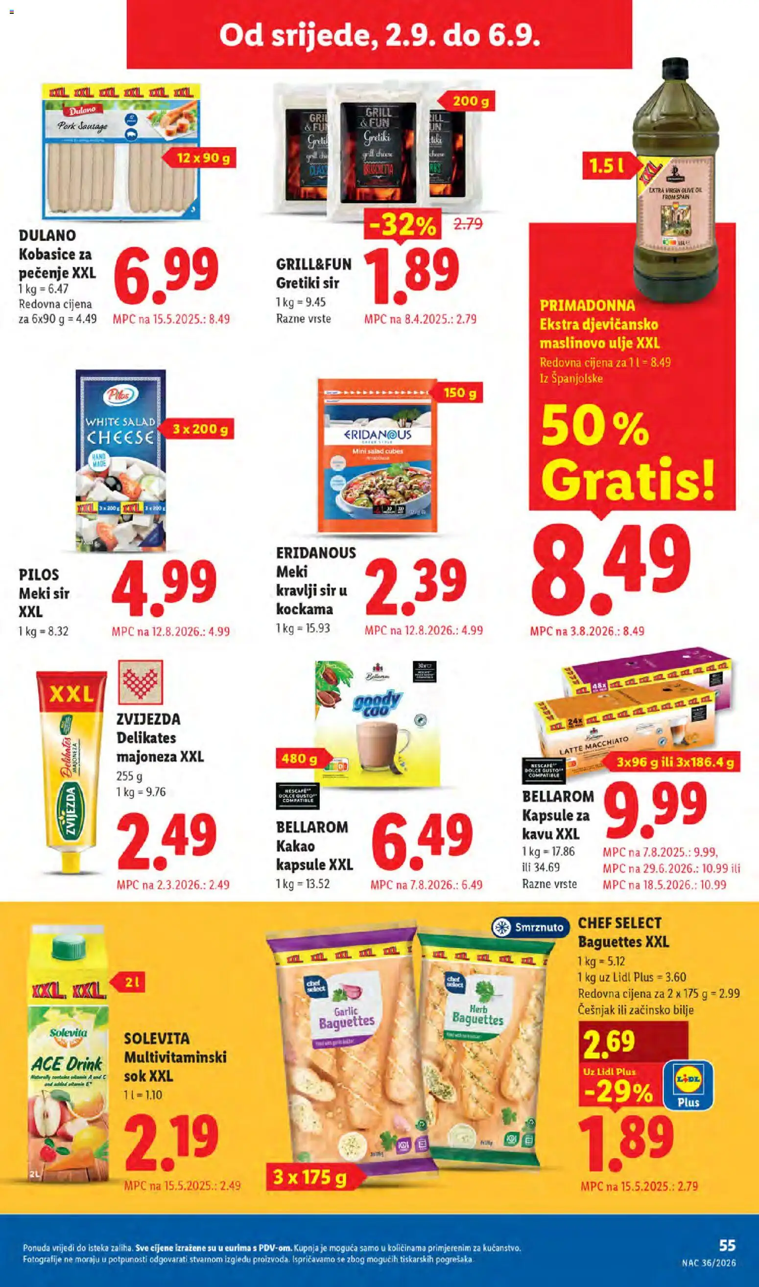 Lidl katalog | vrijedi od 31.08.2026 | Stranica: 55 | Proizvodi: Meki sir, Začinsko bilje, Grill, Bilje