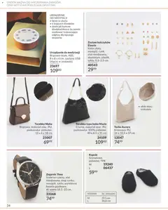 Pogląd oferty "Avon Katalog Focus 10 2026" - ważna od 30.09.2026 | Strona: 24 | Produkty: Zegarek, Torebka, Torba, USB