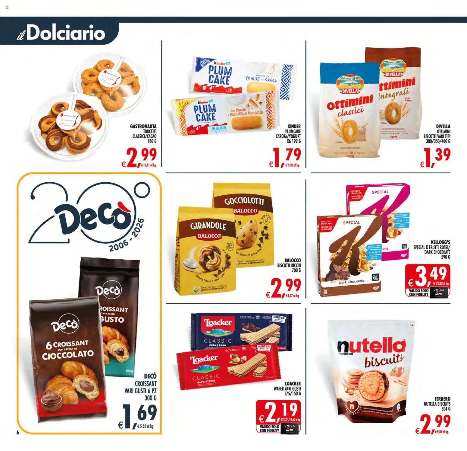 Volantino Decò del 19.05.2026 | Pagina: 6 | Prodotti: Crema, Carota, Nutella, Croissant