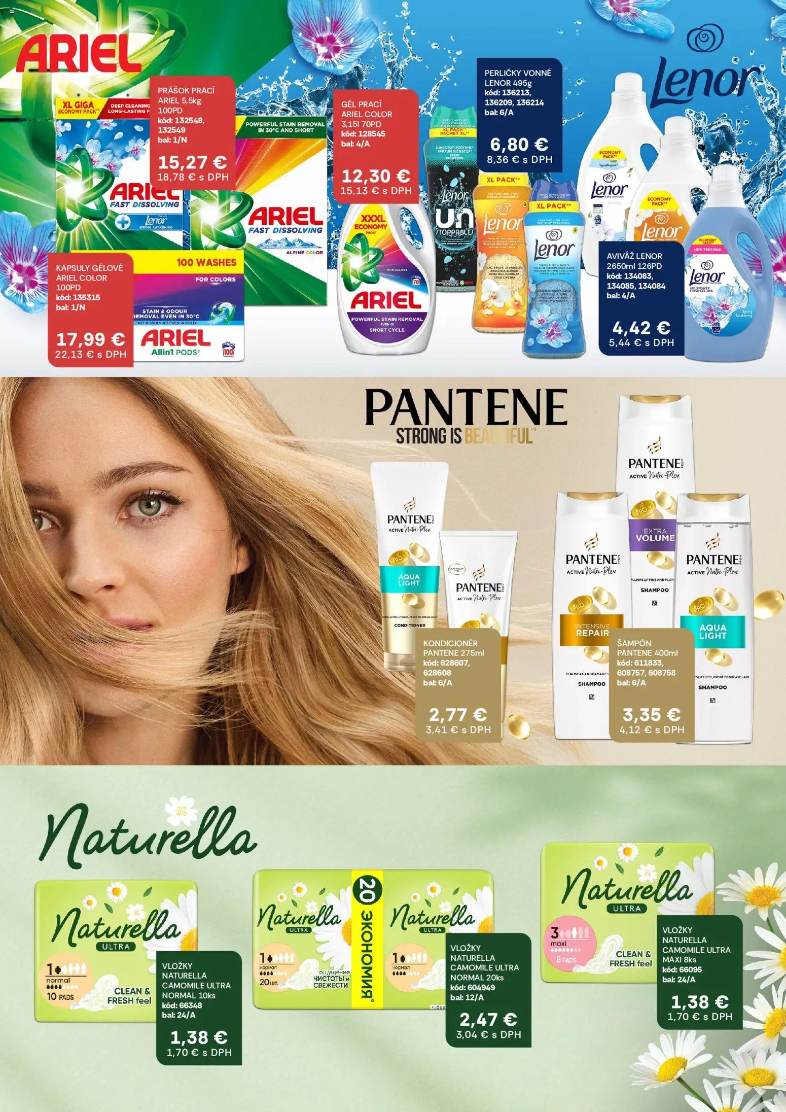 Nové Labaš akcie – leták je platný od 28.08.2026 | Strana: 27 | Produkty: Šampón, Kondicionér, Aviváž, Lenor