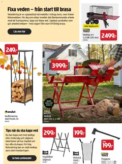 Jula höstkatalog - Förhandsvisning av reklamblad från butik Jula aktuell från 01/09/2026 | Sida: 12 | Produkter: Motorsåg, Vedklyv, Ved