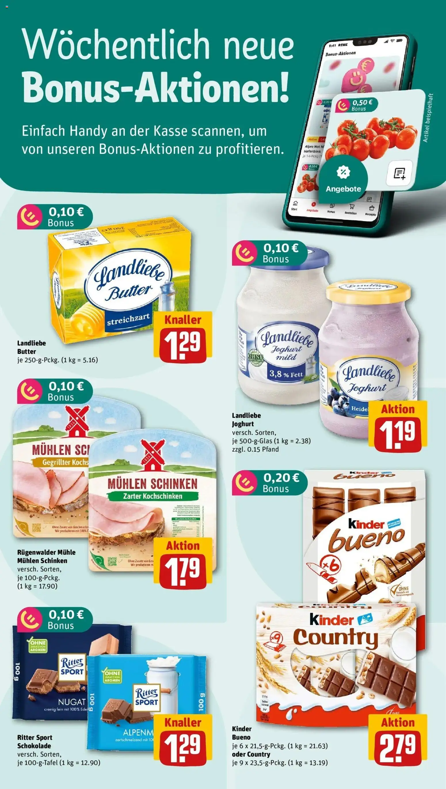 REWE Prospekt ab 10.08.2026 zum Blättern » Angebote | Seite: 2 | Produkte: Mühle, Ritter sport, Haferdrink, Alpro