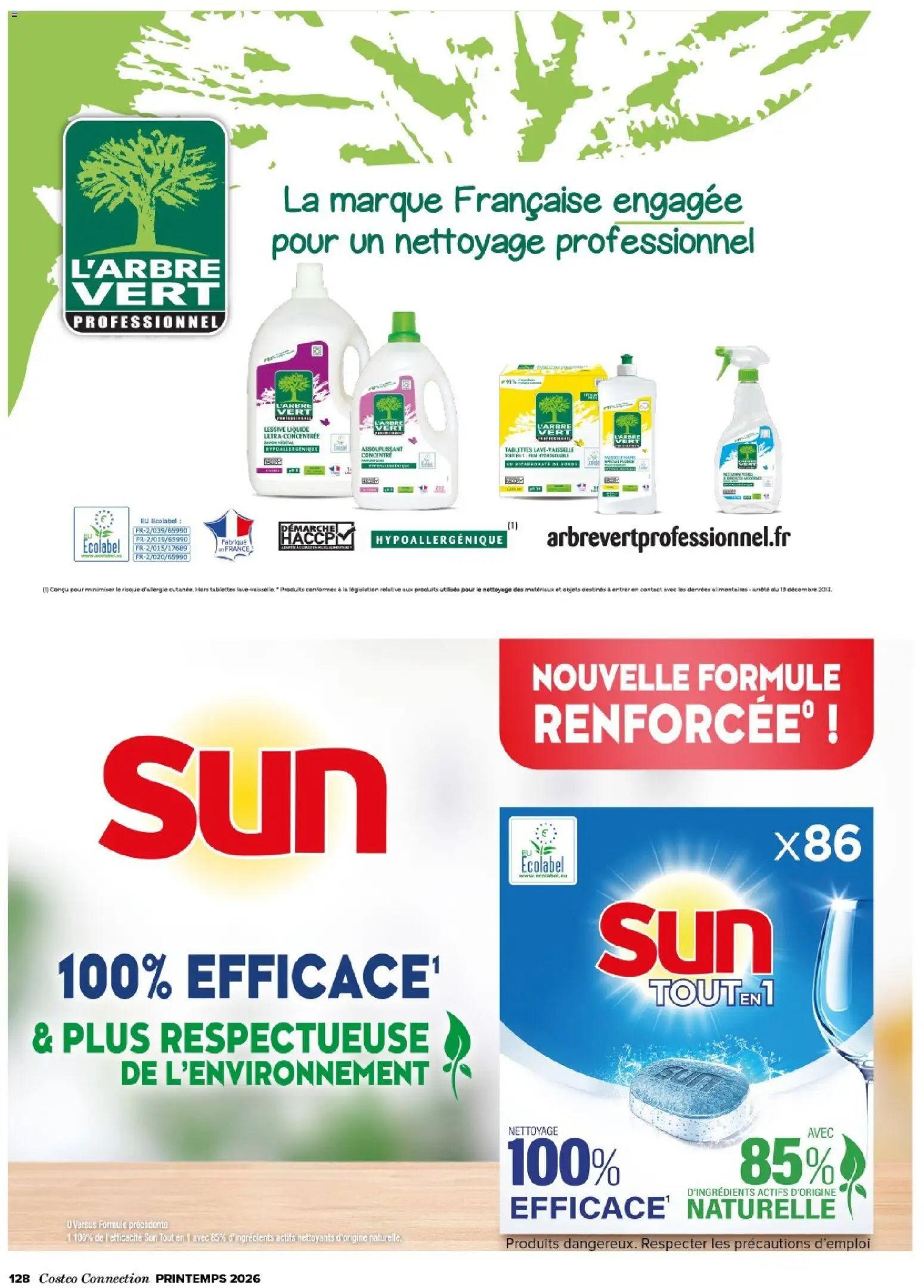 {H1} | Page: 128 | Produits: Lessive Liquide, Lessive