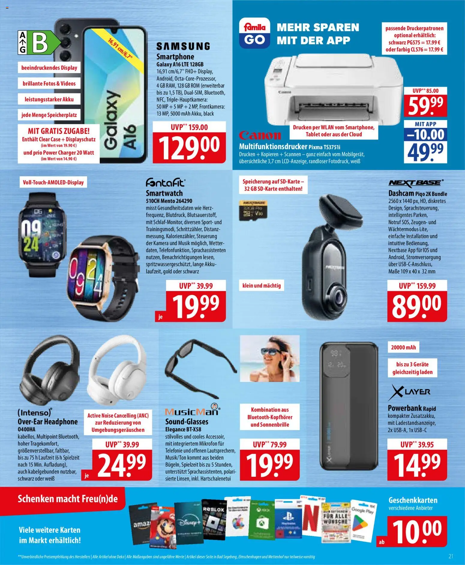 Famila Prospekt 	 – gültig ab 26.05.2026 | Seite: 21 | Produkte: Mikrofon, Smartwatch, Bad, Samsung