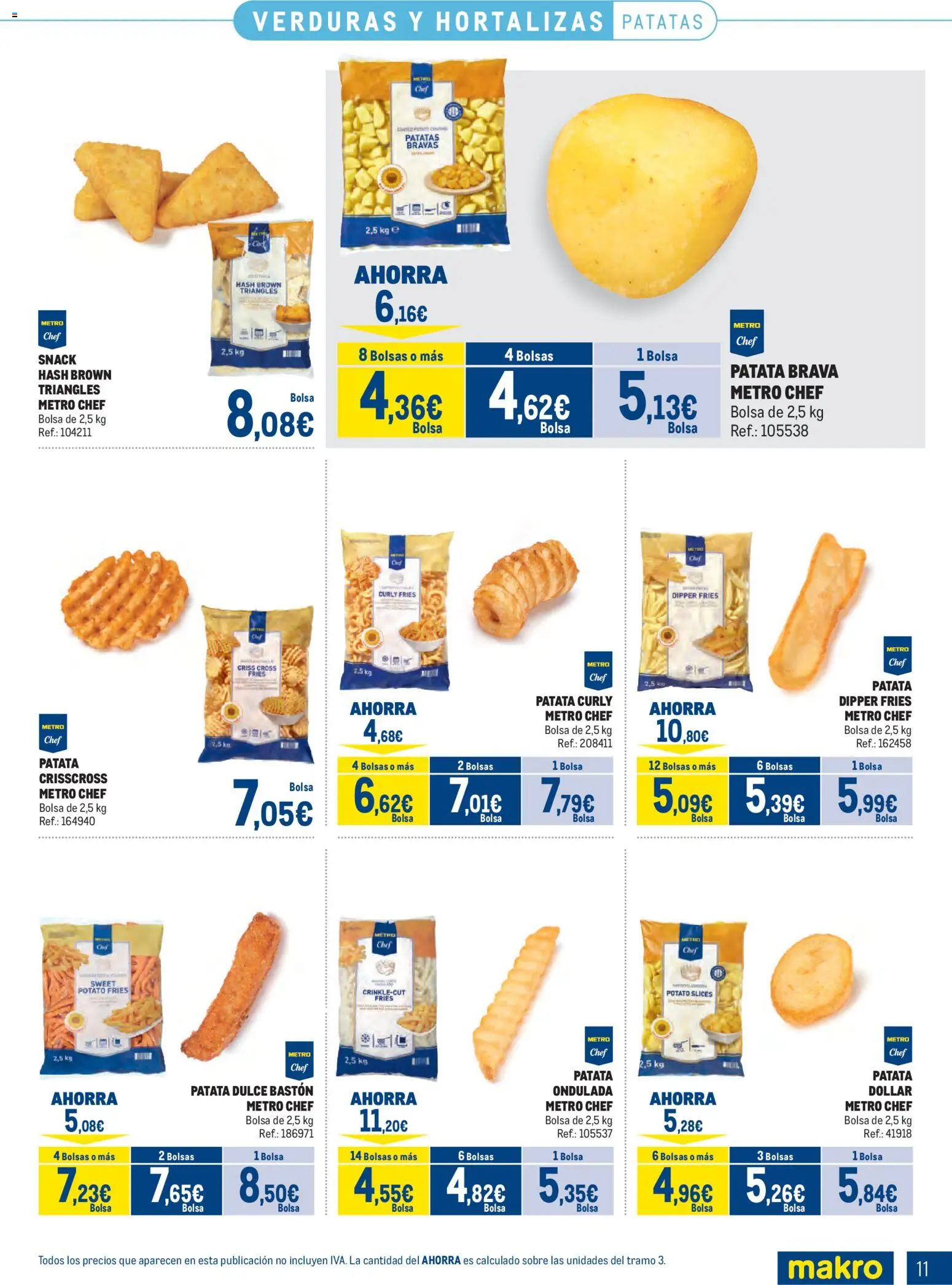 Makro Congelados Norte 2 │ válido desde el 04.05.2026 | Página: 11 | Productos: Bastón, Bolsa