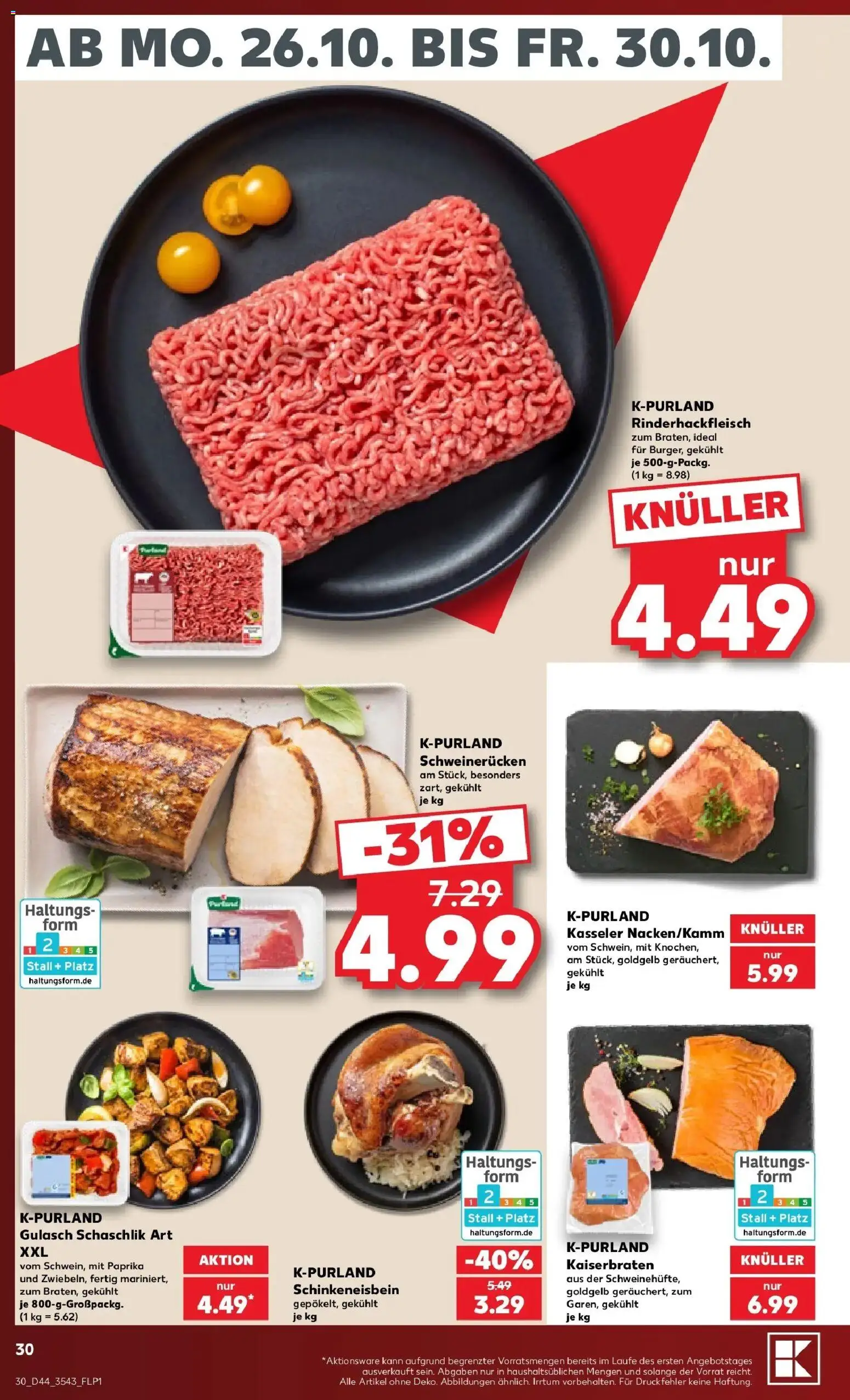 Prospekt Kaufland ab 26.10.2026 » Angebote Online zum Blättern | Seite: 30