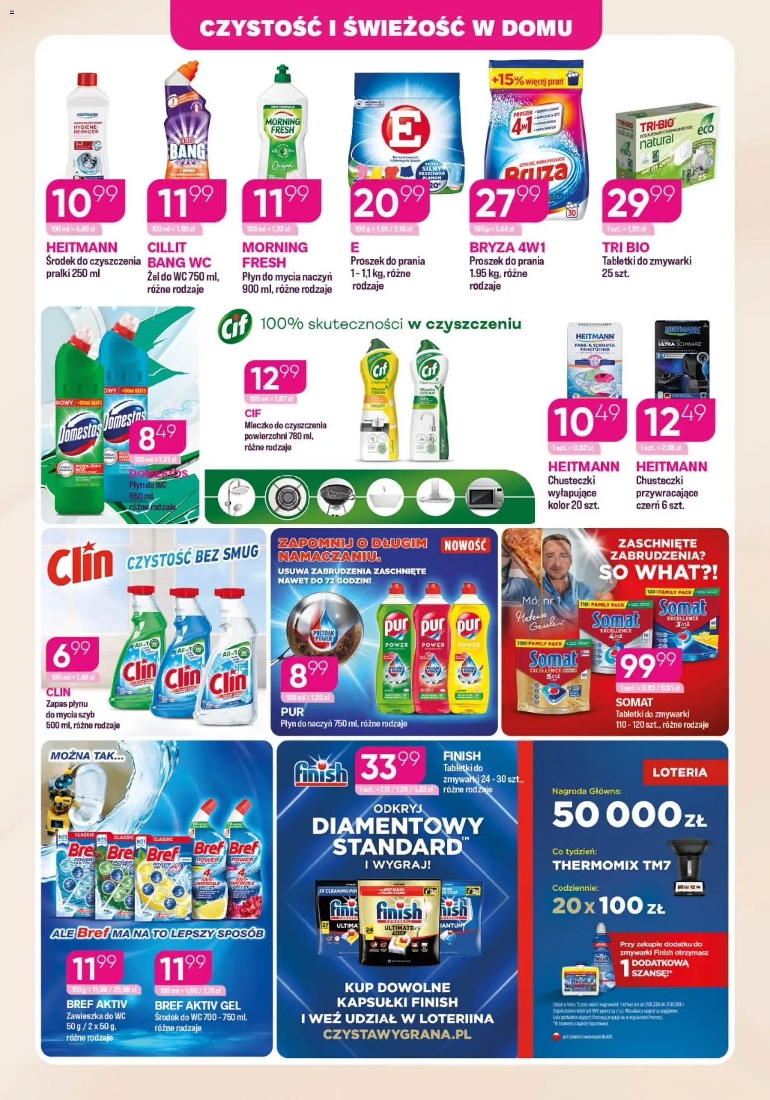 Koliber gazetka od 10.09.2026 | Strona: 7 | Produkty: Kapsułki, Finish, Proszek do prania, Płyn do mycia naczyń