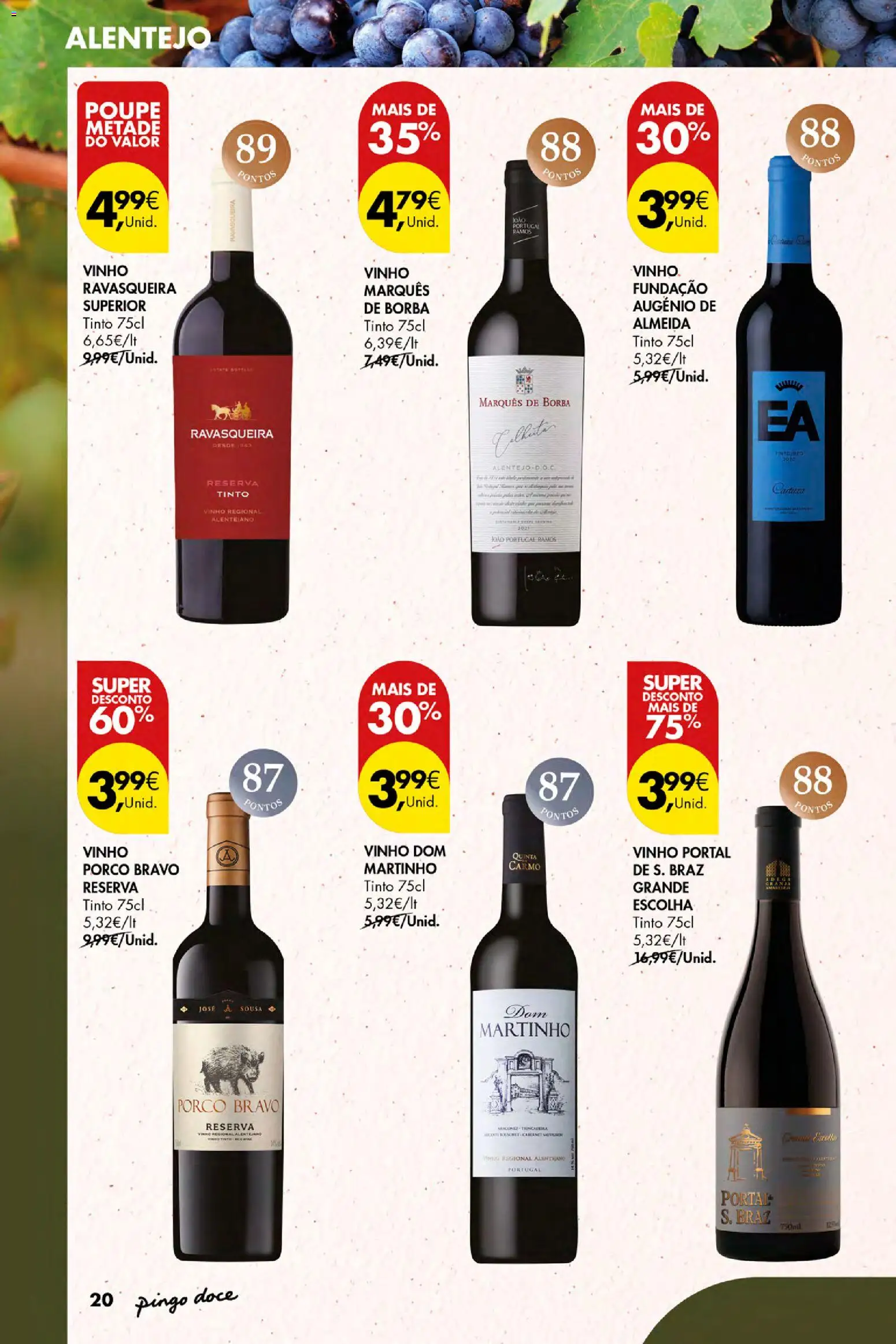 Pingo Doce Vinhos e Sabores de Portugal Açores │ válido de 17/09/2026 | Página: 20 | Produtos: Vinho