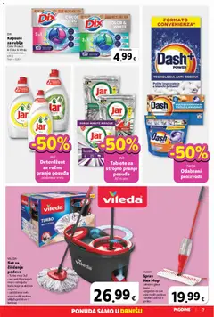 Plodine Otvorenje Drniš - Pregled kataloga iz trgovine Plodine, vrijedi od 29.04.2026 | Stranica: 7 | Proizvodi: Mop, Deterdžent, Dash, Vileda