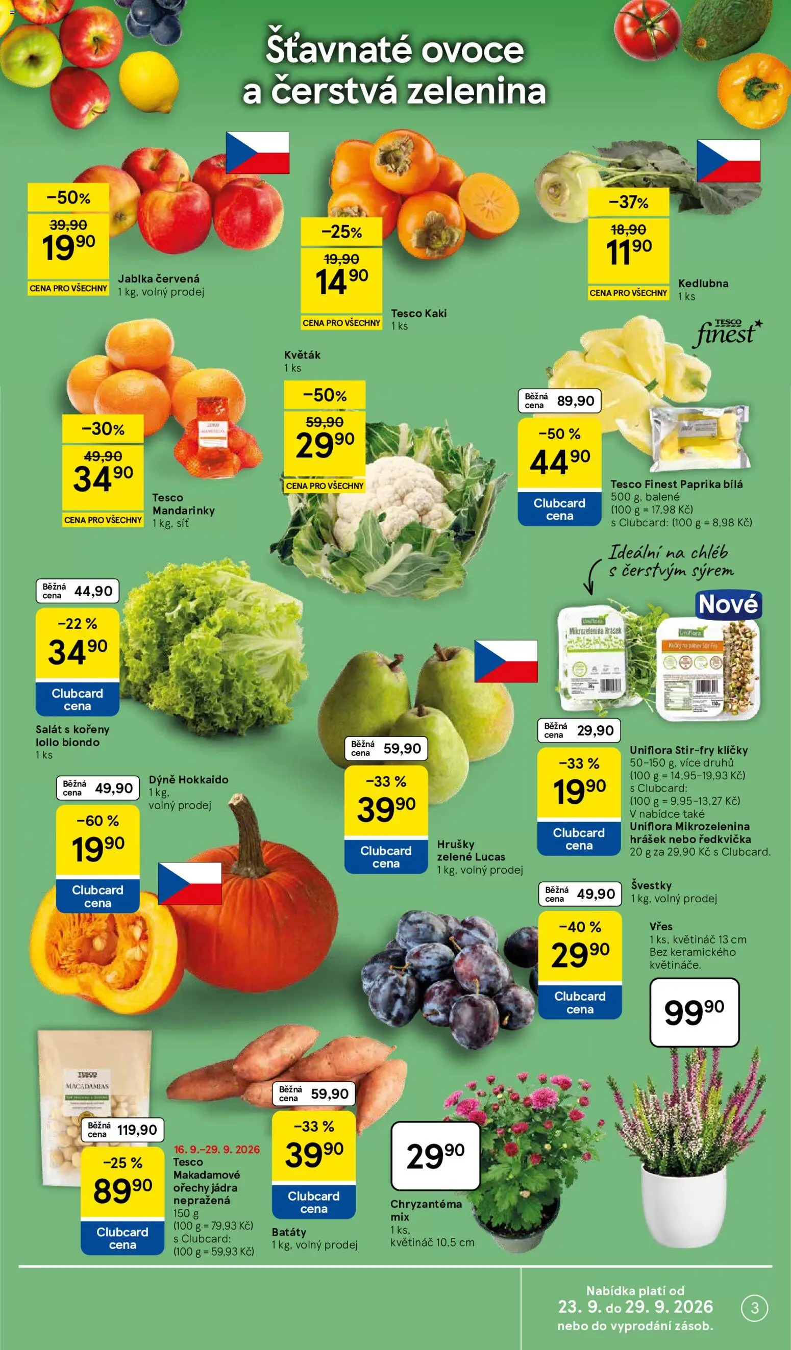 Tesco leták - Hypermarket od 23.09.2026 | Strana: 3