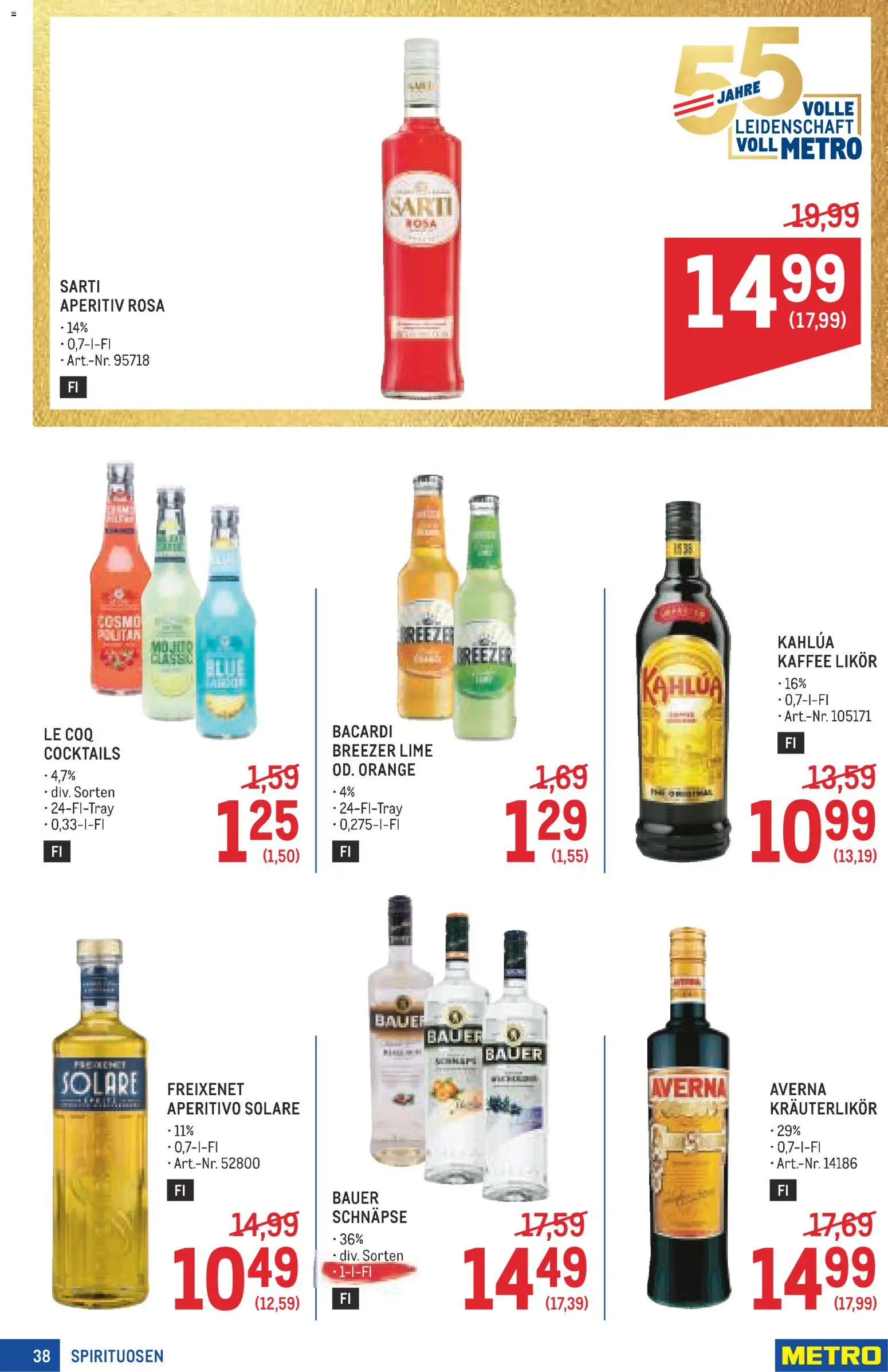 Metro angebote Profi gültig ab 20.08.2026 | Seite: 38 | Produkte: Kräuterlikör, Kaffee
