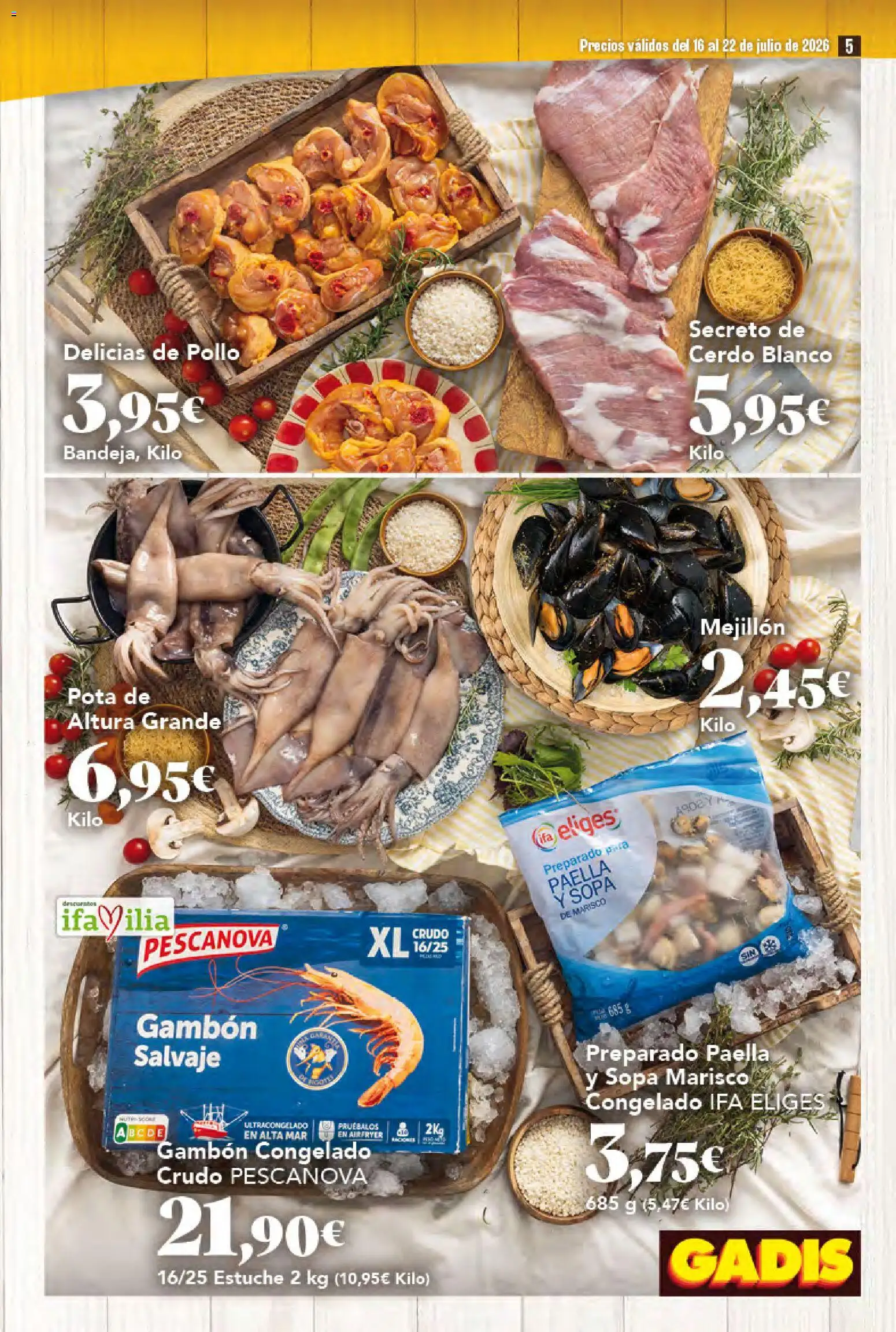 Gadis folleto │ válido desde el 16/07/2026 | Página: 5 | Productos: Cerdo