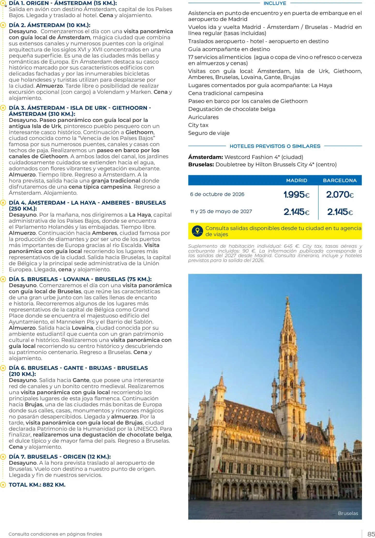 Viajes El Corte Inglés Club de Vacaciones otoño primavera │ válido desde el 01/09/2026 | Página: 85