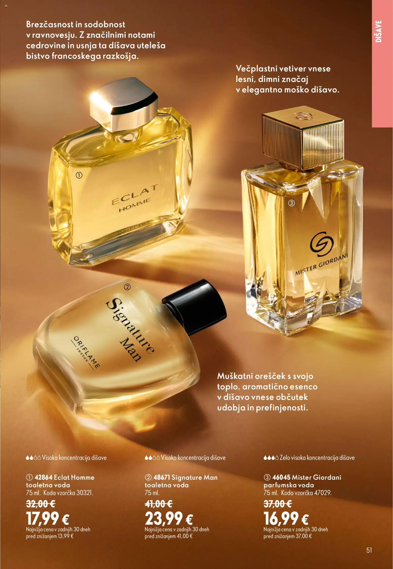 Novi Oriflame katalog ponudbe – veljaven od 26.08.2026 | Stran: 51 | Izdelki: Disava, Voda, Toaletna voda, Parfumska voda