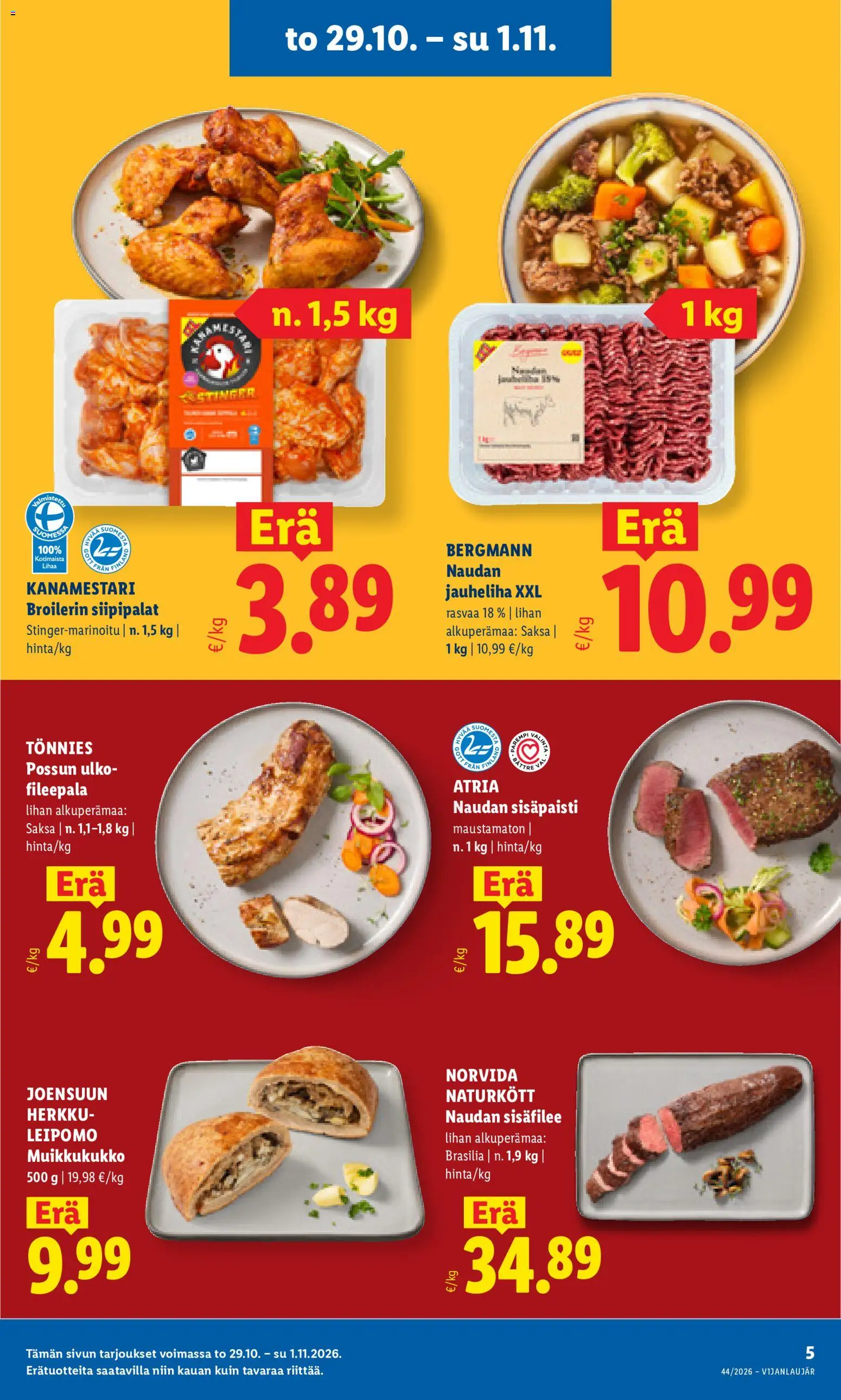 Lidl tarjoukset Helsinki – voimassa 29/10/2026 alkaen | Sivu: 5