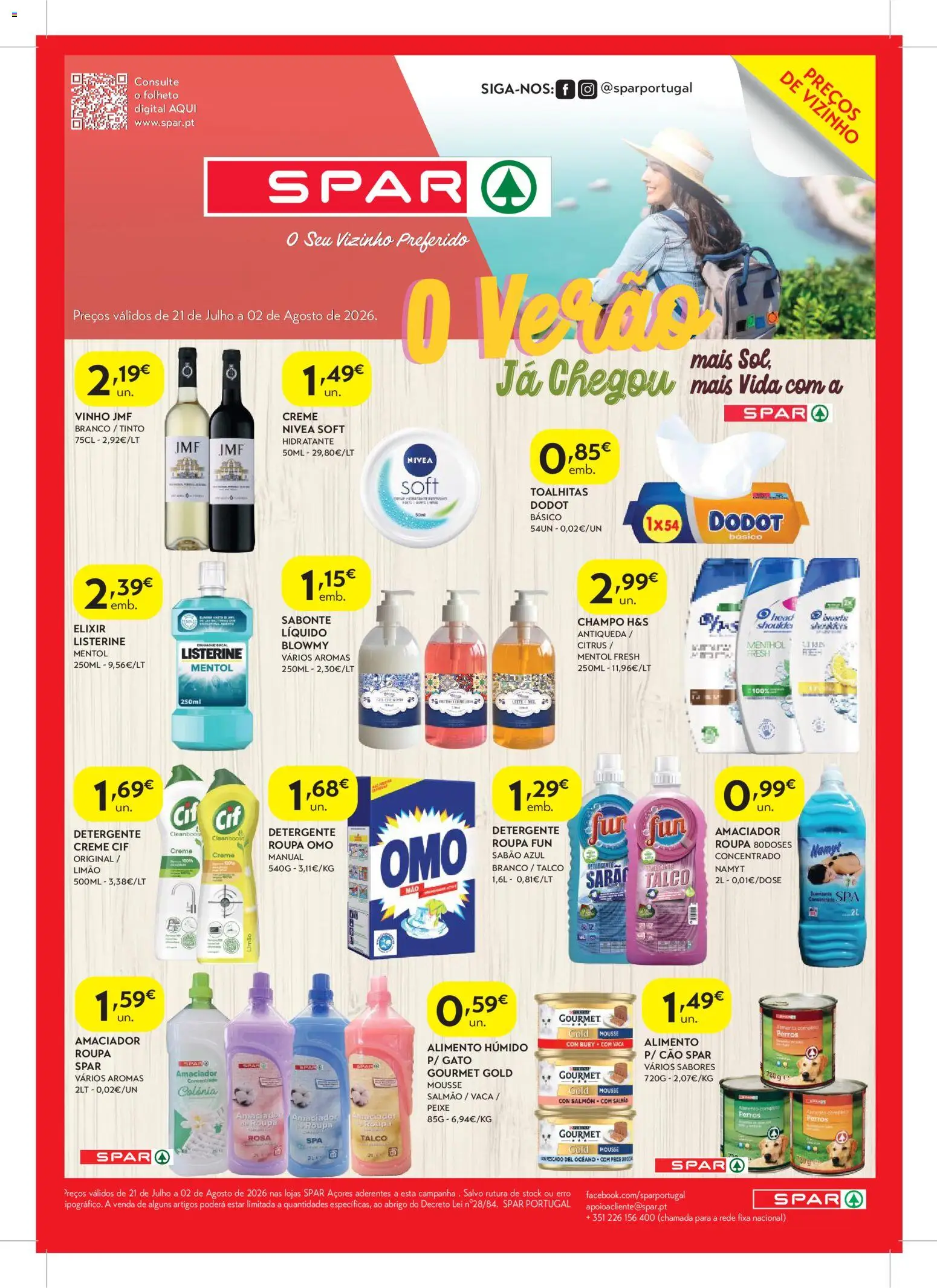 Spar - folheto │ válido de 21/07/2026 | Página: 2 | Produtos: Detergente, Salmão, Peixe, Creme