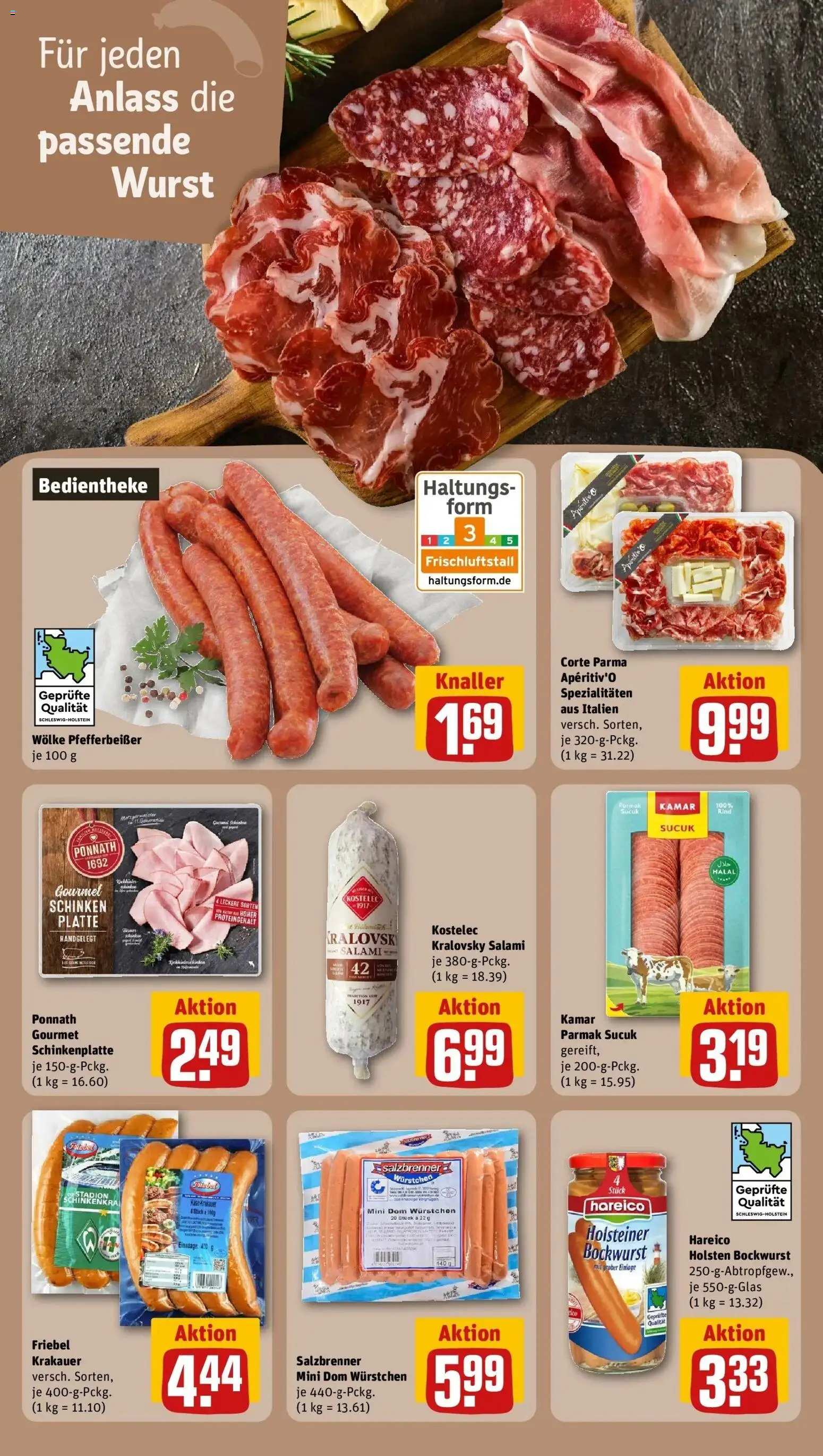 REWE Prospekt ab 14.09.2026 zum Blättern » Angebote | Seite: 11 | Produkte: Bockwurst, Käse, Spezialitäten, Wurst
