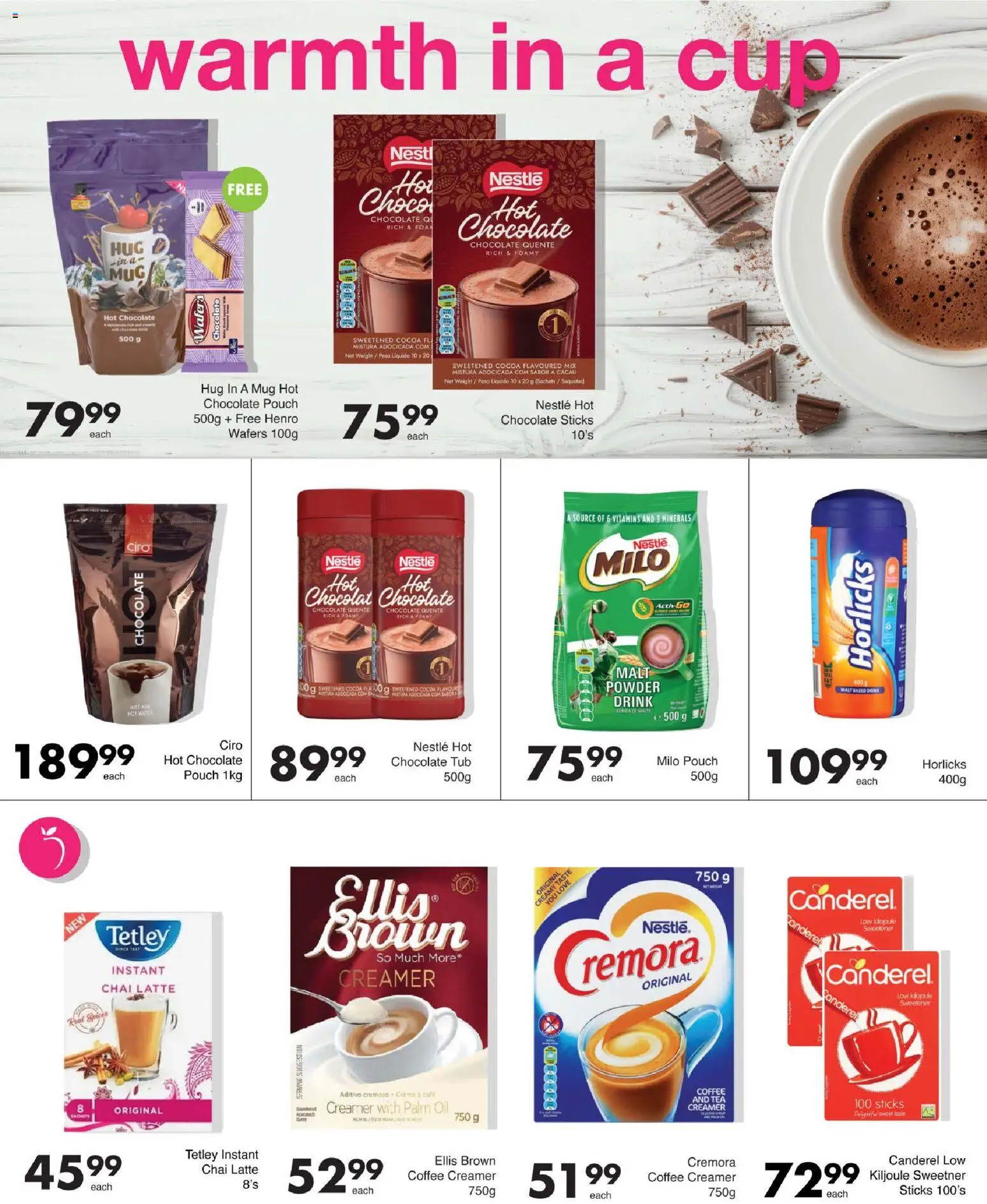 New Save catalogue – valid from 11.06.2026 | Page: 33 | Products: Hot chocolate, Chocolate, Tea, Foam