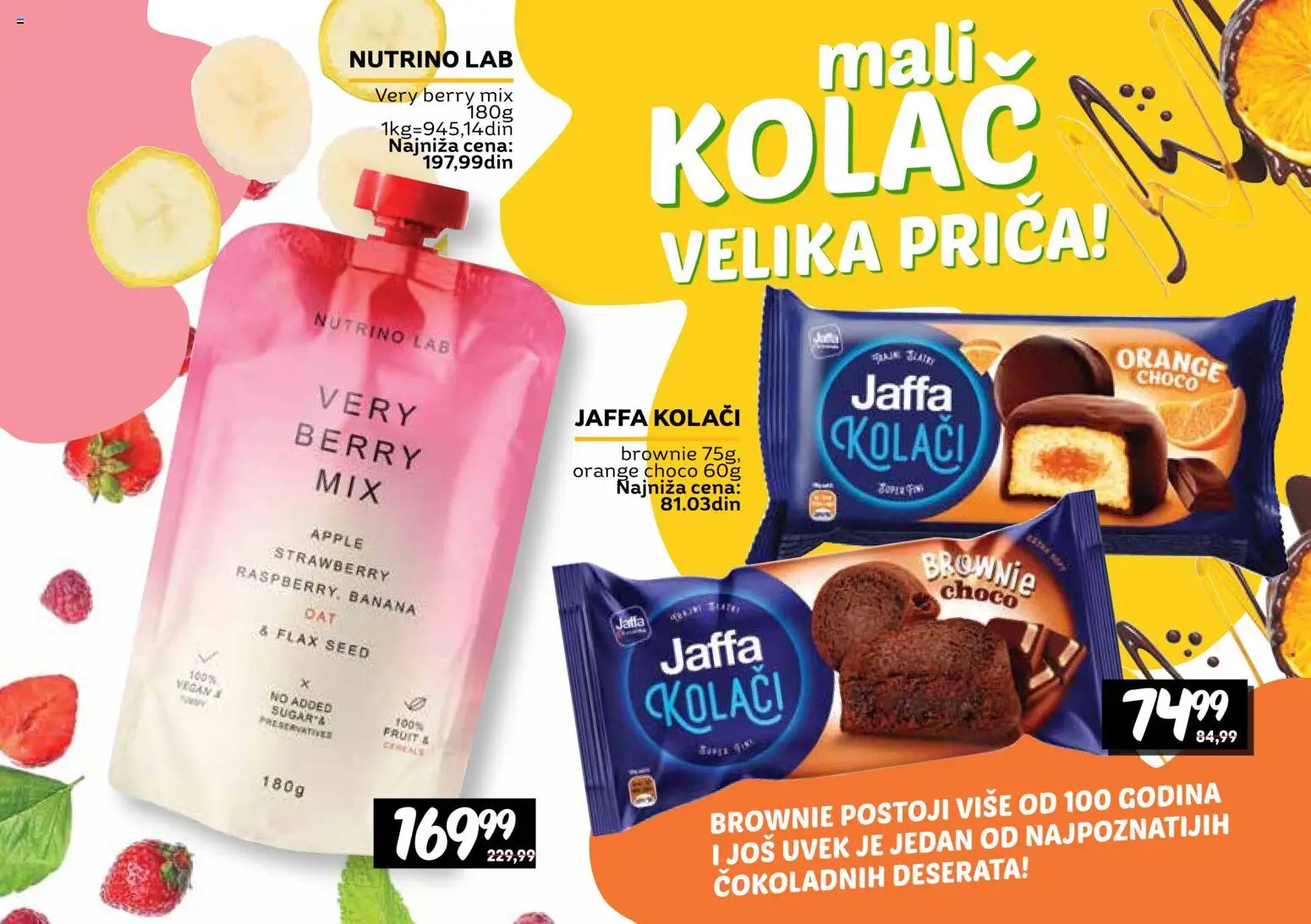 Idea katalog - važi od 20.08.2026 | Strana: 13 | Proizvode: Banana, Kolač, Brownie