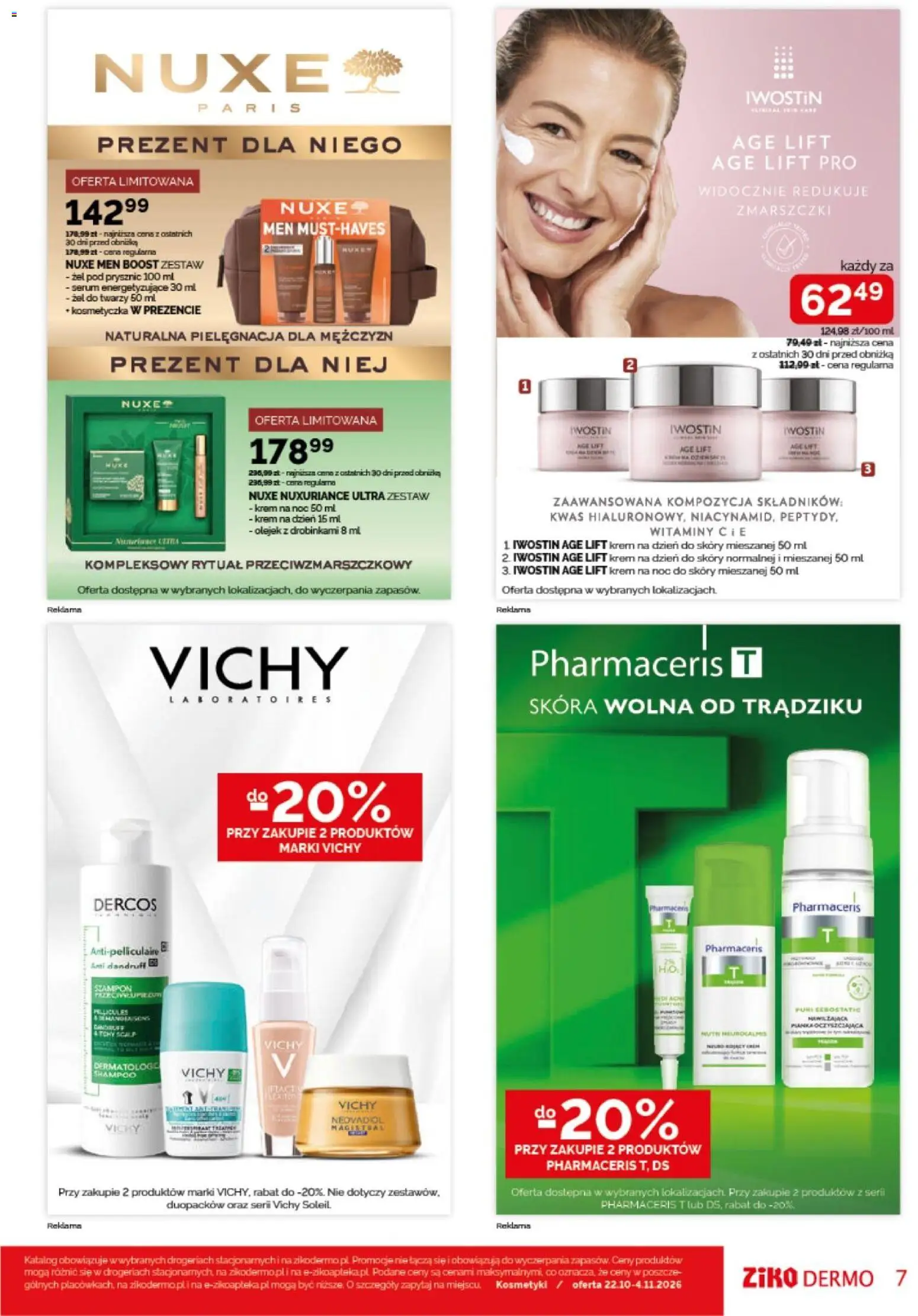 Ziko gazetka od 22.10.2026 | Strona: 7 | Produkty: Kosmetyki, Prysznic, Żel pod prysznic, Krem