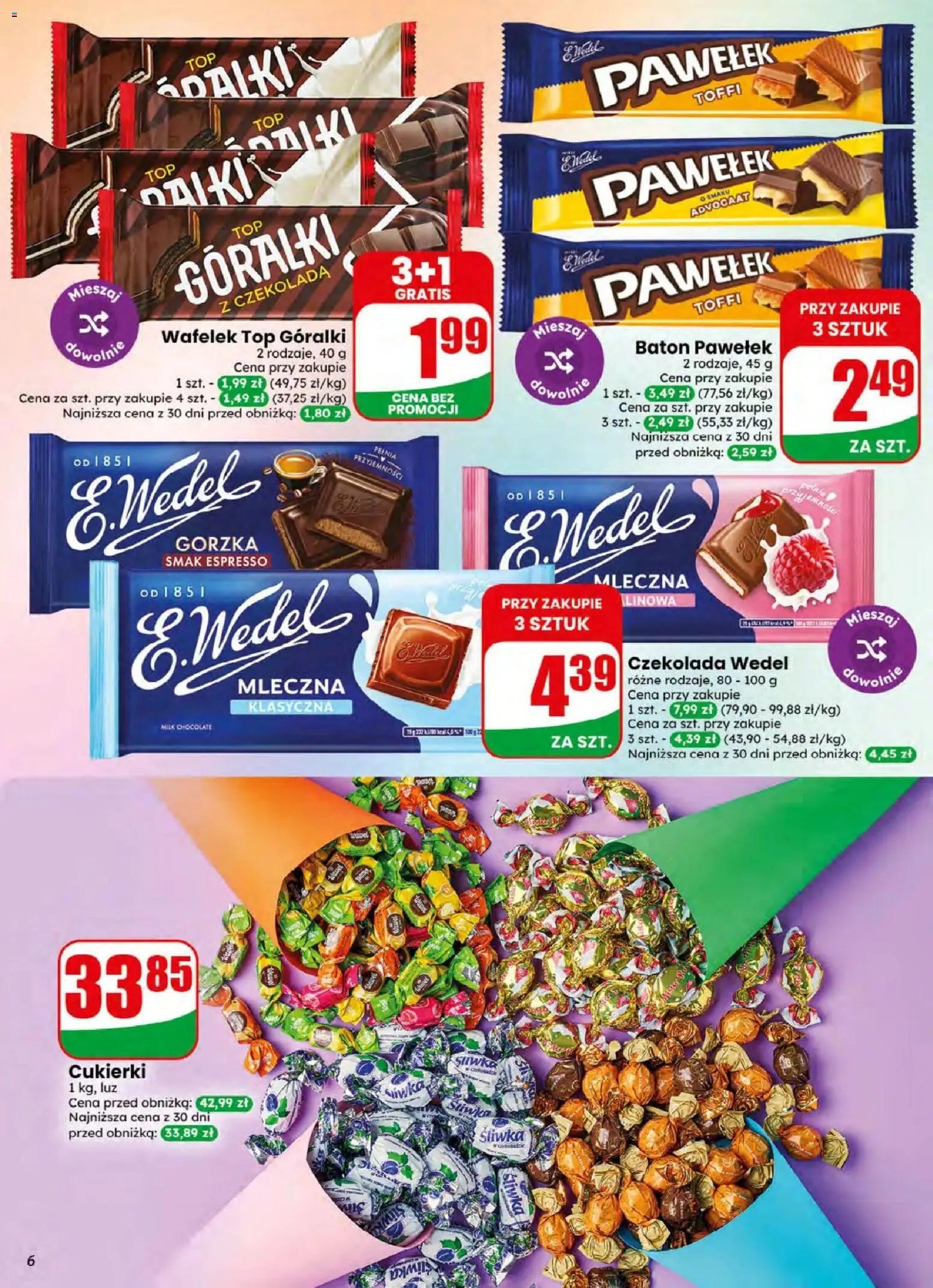 Dino gazetka od 05.08.2026 | Strona: 6 | Produkty: Top, Baton, Czekolada, Cukierki