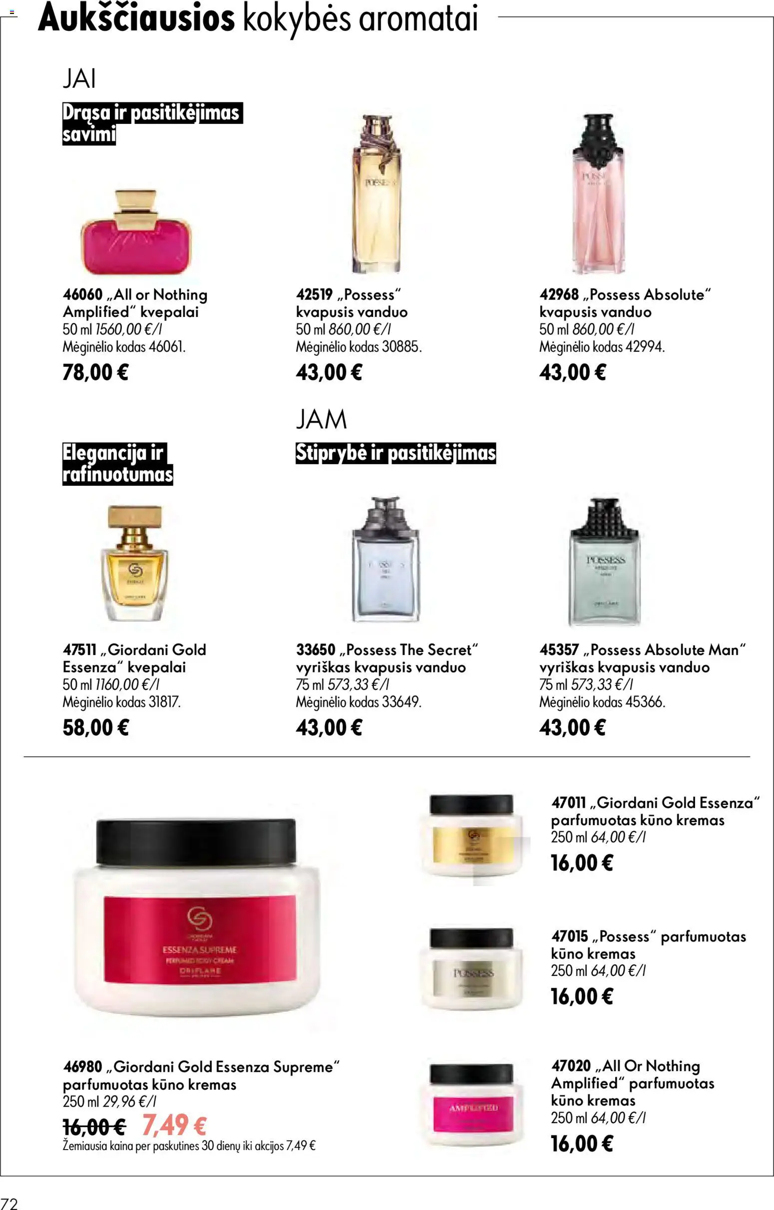 Oriflame akcijos nuo 2026.08.05 | Puslapis: 72 | Prekių: Kvapusis vanduo, Kvepalai, Kremas, Kūno kremas