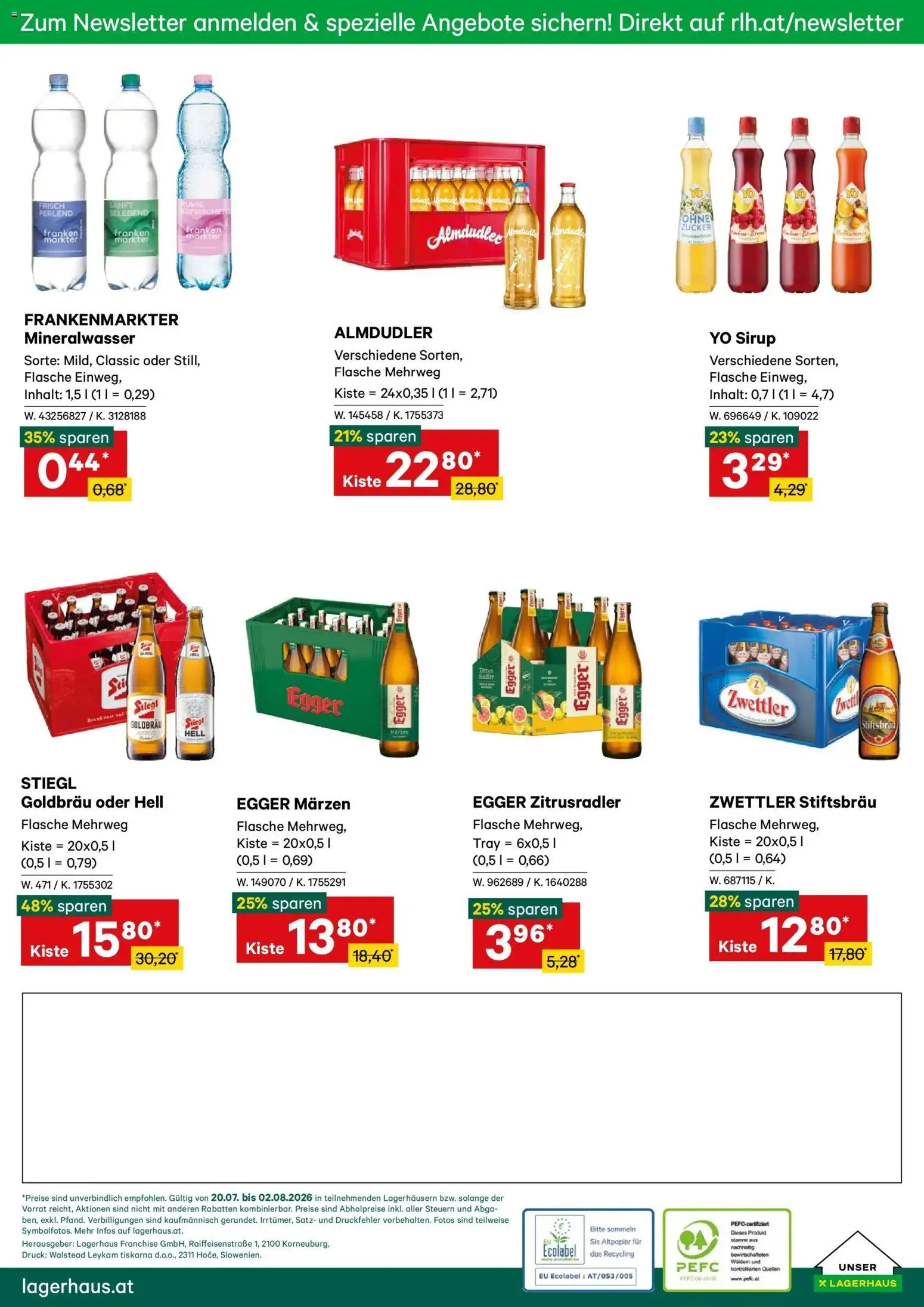 Lagerhaus Wochen Angebote gültig ab 20.07.2026 | Seite: 12 | Produkte: Zucker