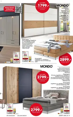 Möbel Martin Polstermesse ab 11.09.2026 gültig | Seite: 15 | Produkte: Matratze, Kissen, Schwebetürenschrank, Boxspringbett