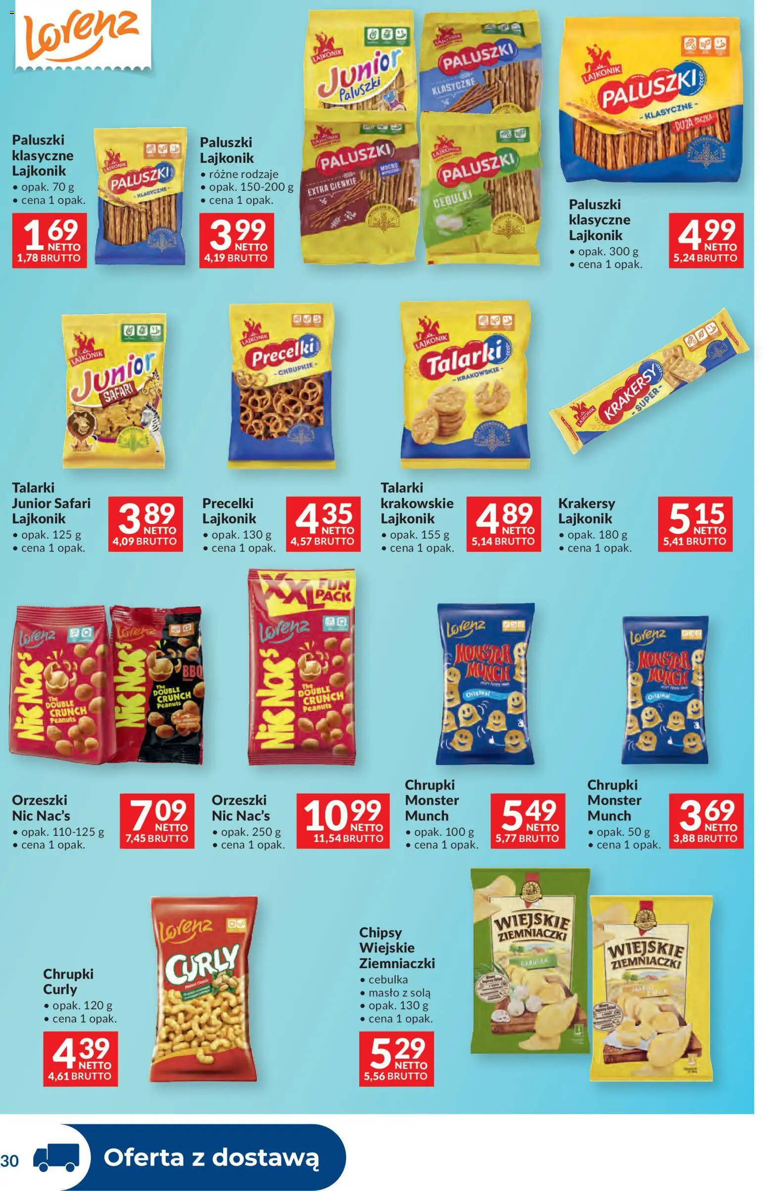 Makro gazetka - Dystrybucja do sklepów od 14.04.2026 | Strona: 30 | Produkty: Chipsy, Chrupki, Ziemniaczki, Paluszki