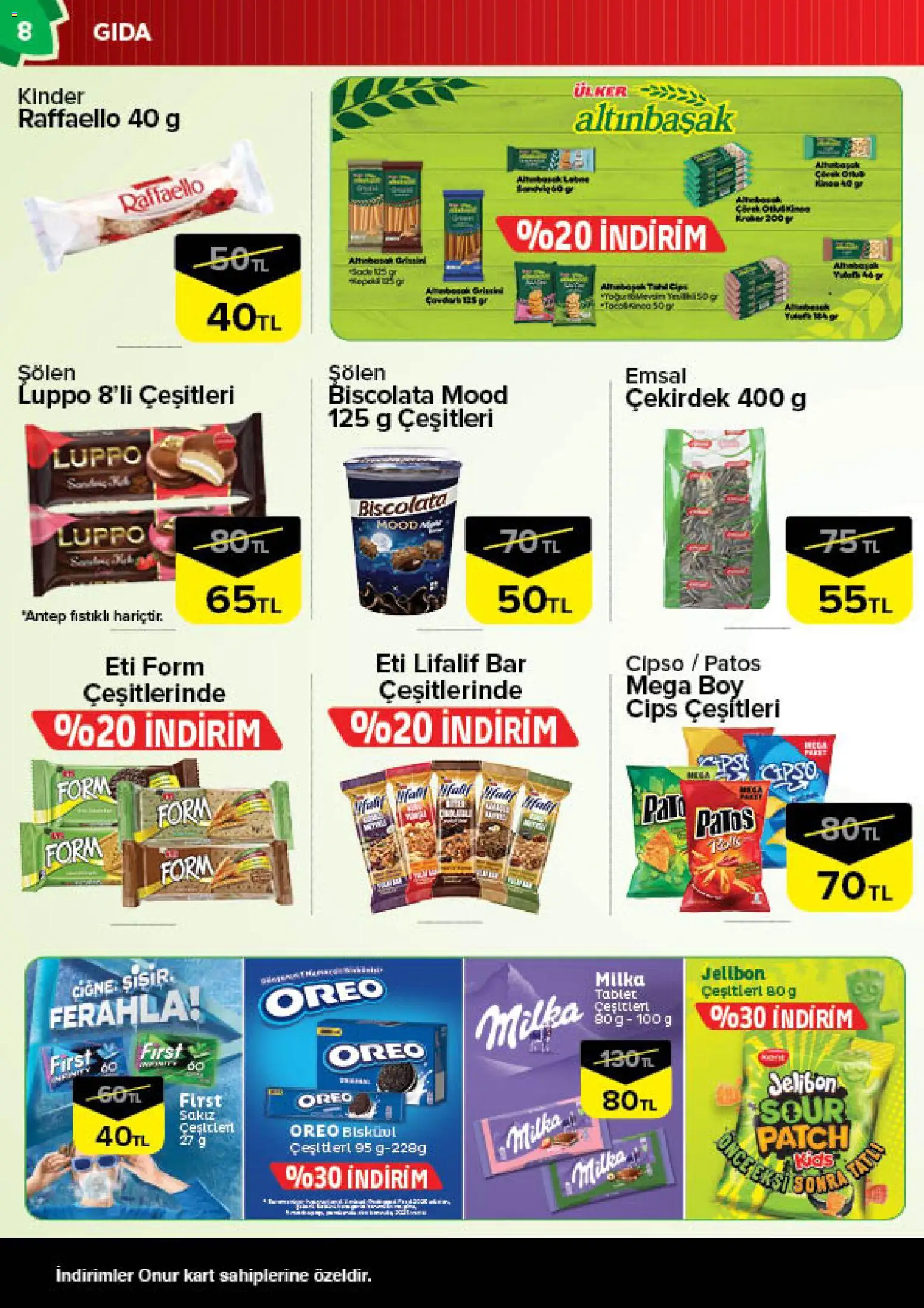 Onur Market Katalog - Bursa - 12.05.2026 tarihinden itibaren geçerlidir | Sayfa: 8
