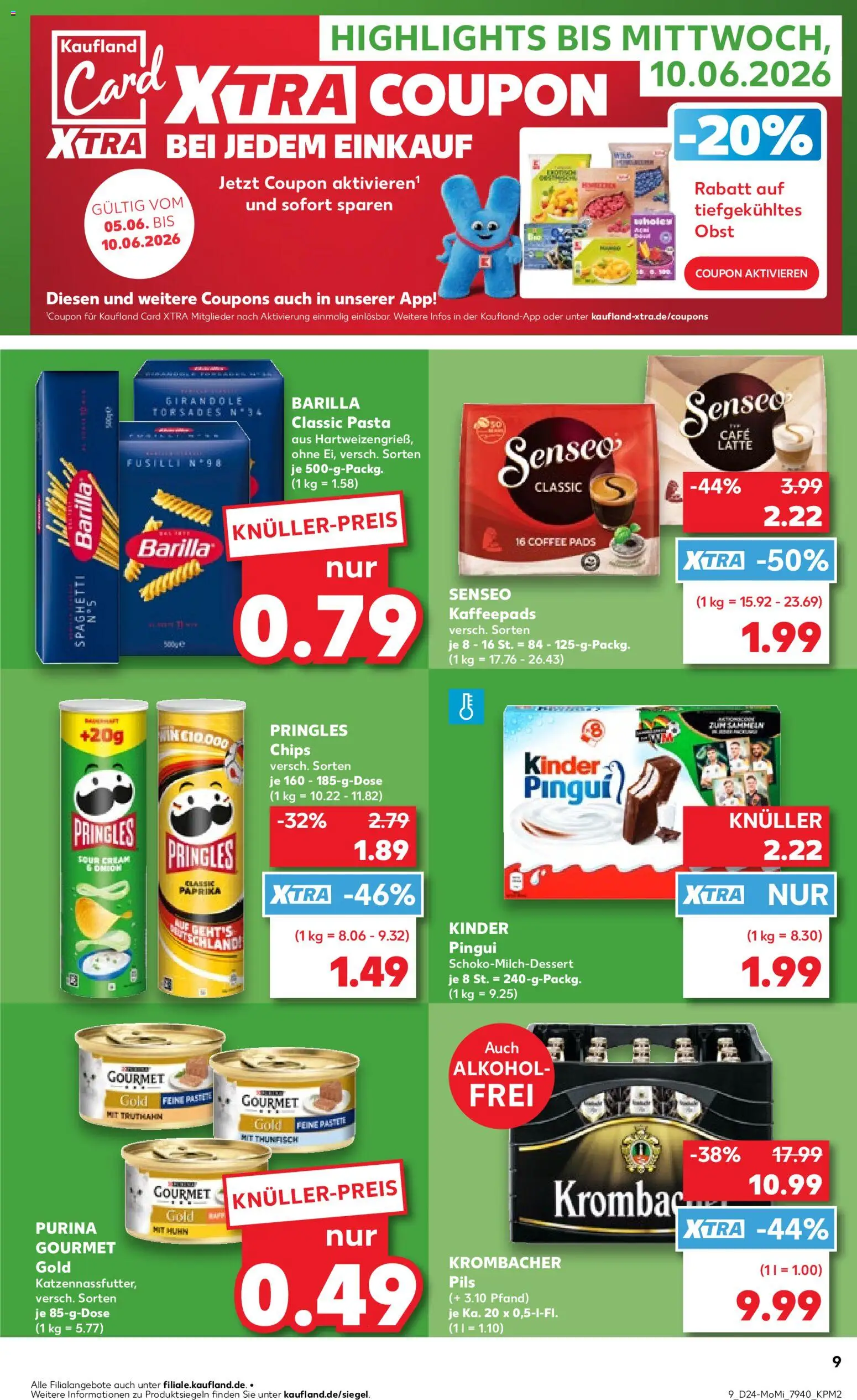 {H1} | Pagina: 9 | Producten: Pasta, Chips, Kinder, Pads