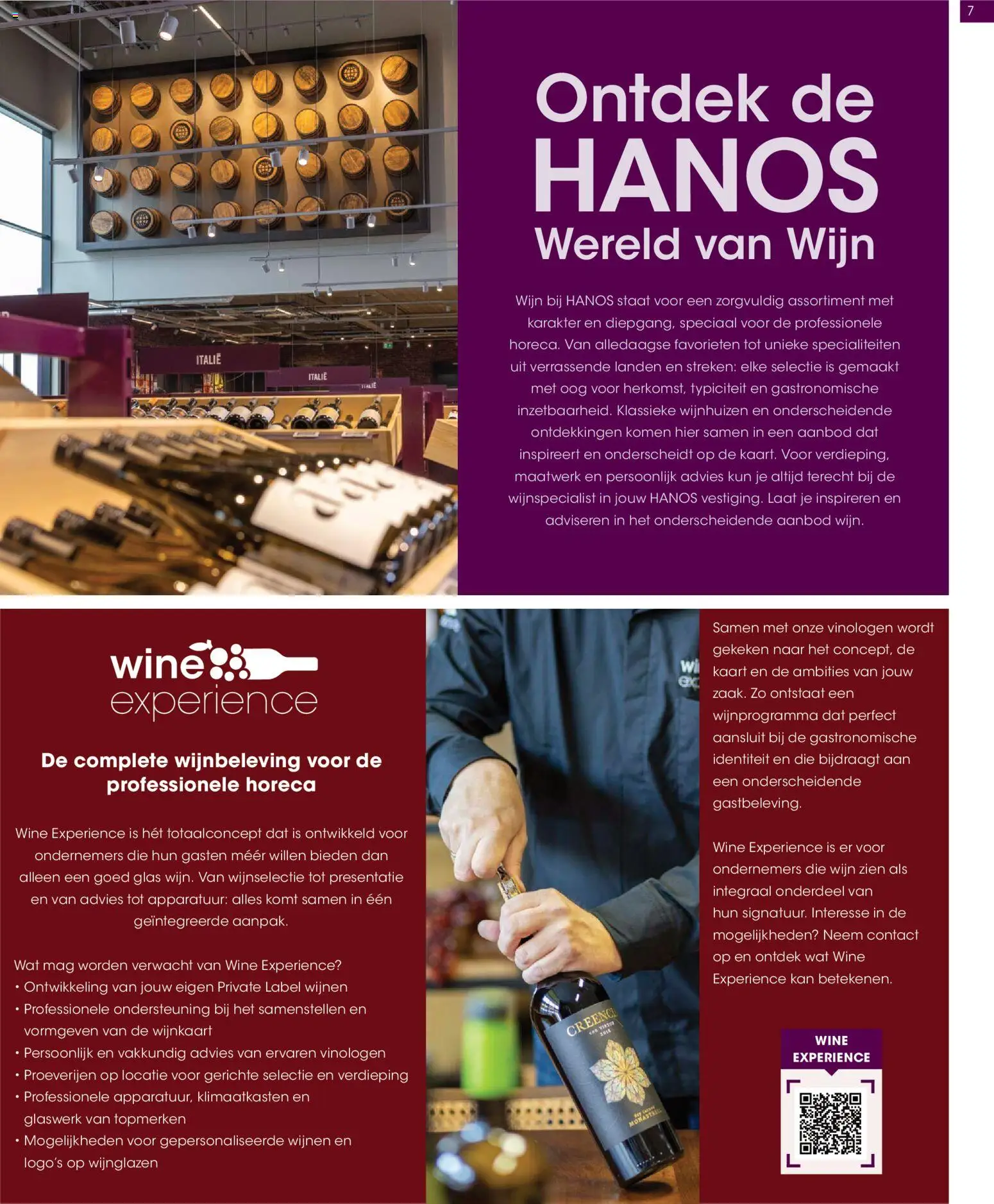{H1} | Pagina: 7 | Producten: Kaart, Kan, Specialiteiten, Glas