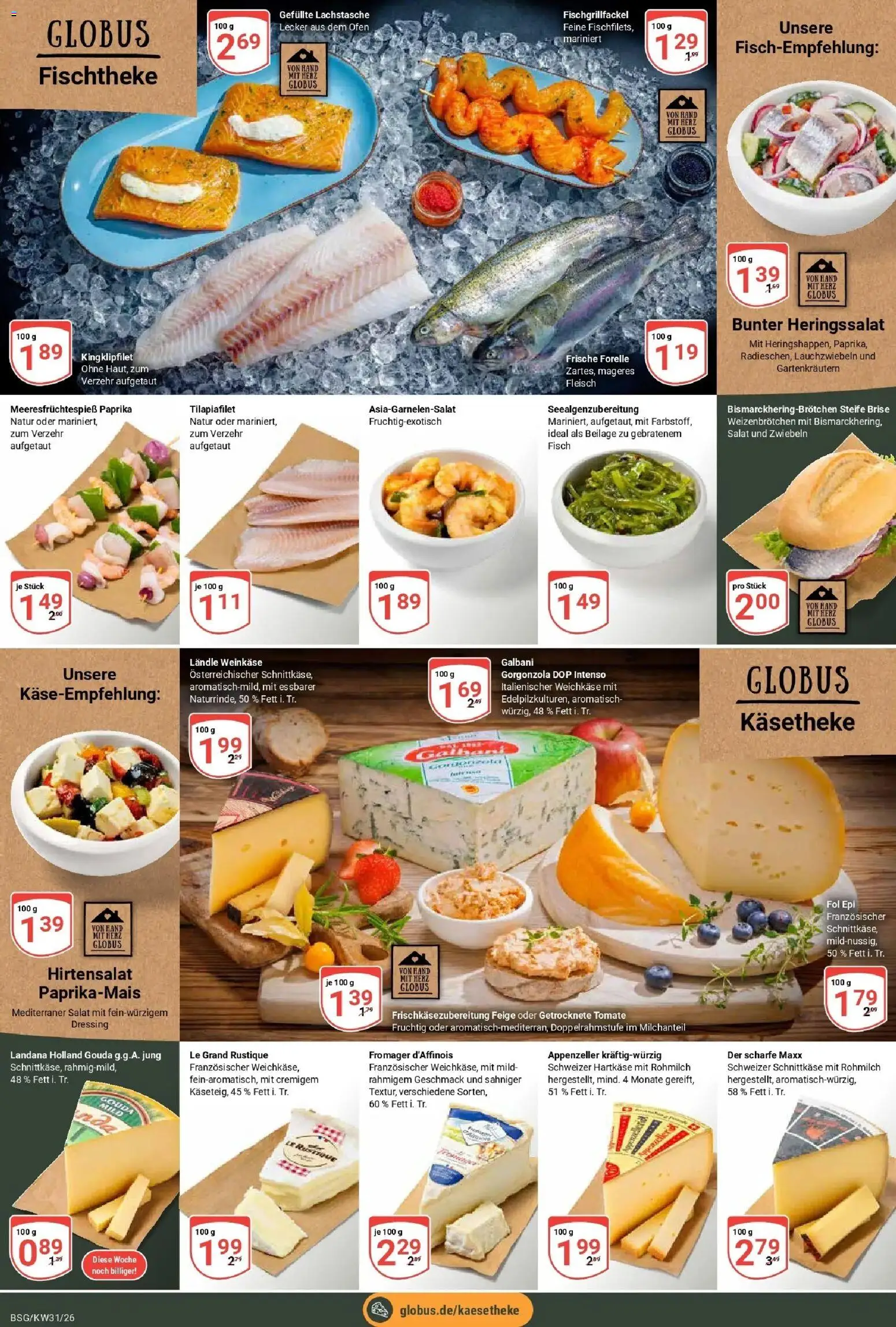Globus Prospekt Braunschweig – gültig ab 27.07.2026 | Seite: 9 | Produkte: Gouda, Dressing, Fisch, Paprika